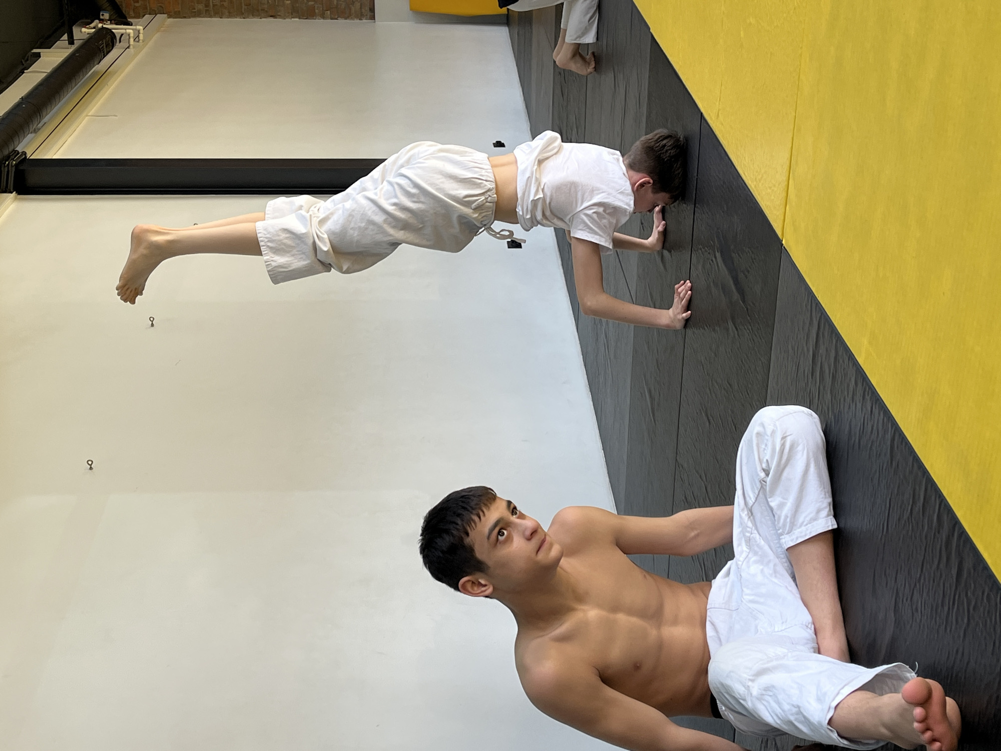 Morning scenes captured at Krasnoyarsk gym and indoor spaces