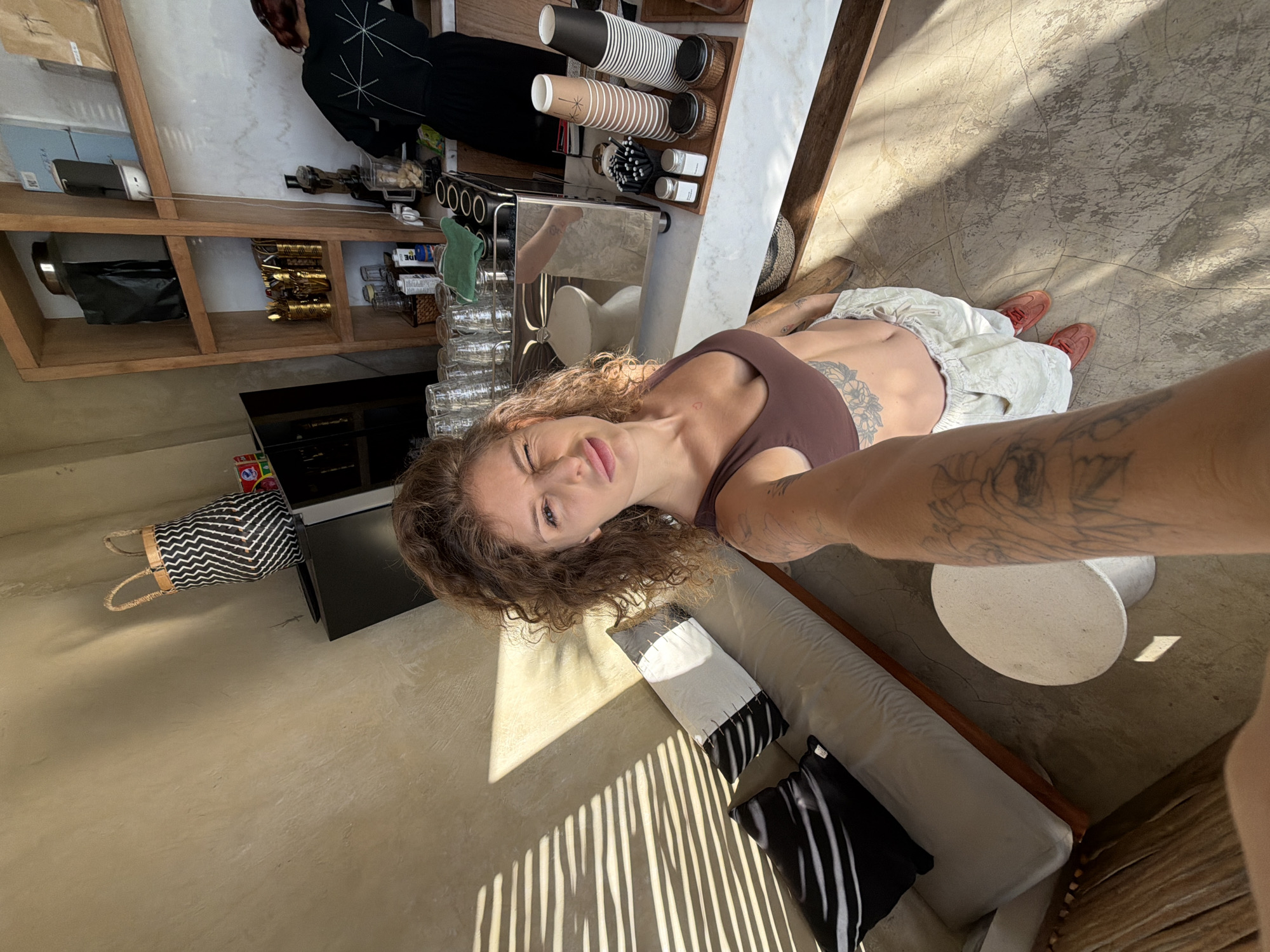 Morning cafe hang in Mengwi, Bali, rice field views included