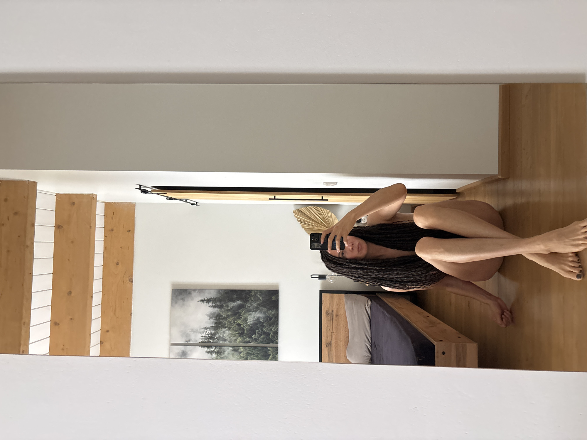 Woman documents morning routine with puppy in Chaikovsky, Russia