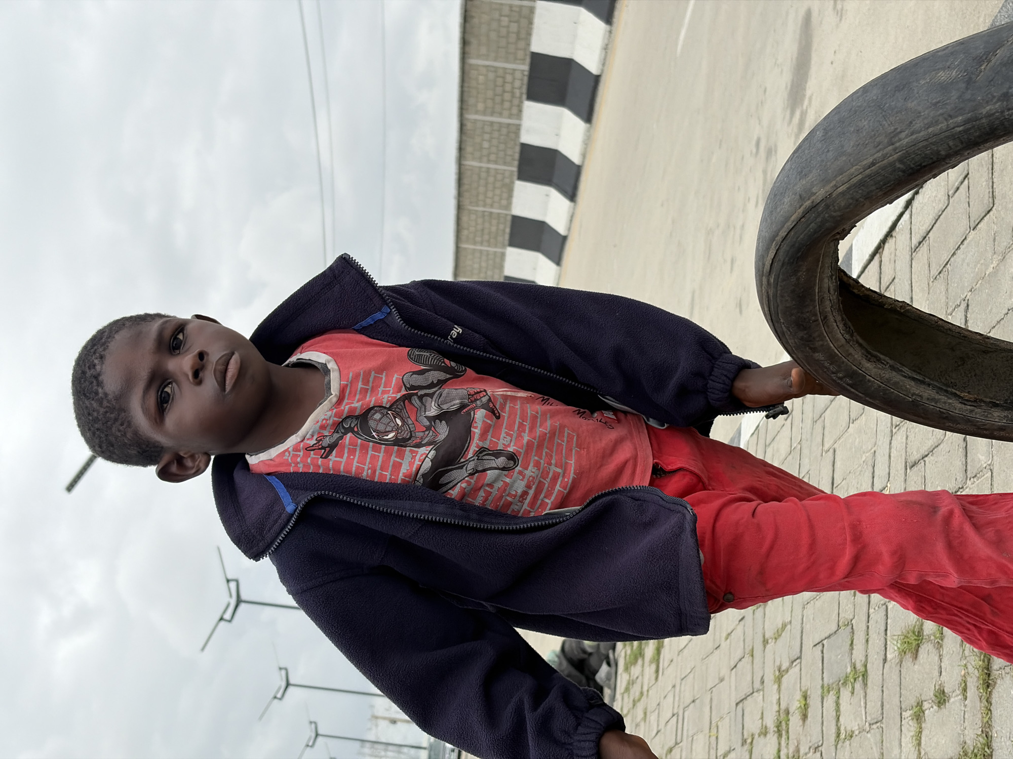 Street-level scenes from Igboefon on a cloudy afternoon