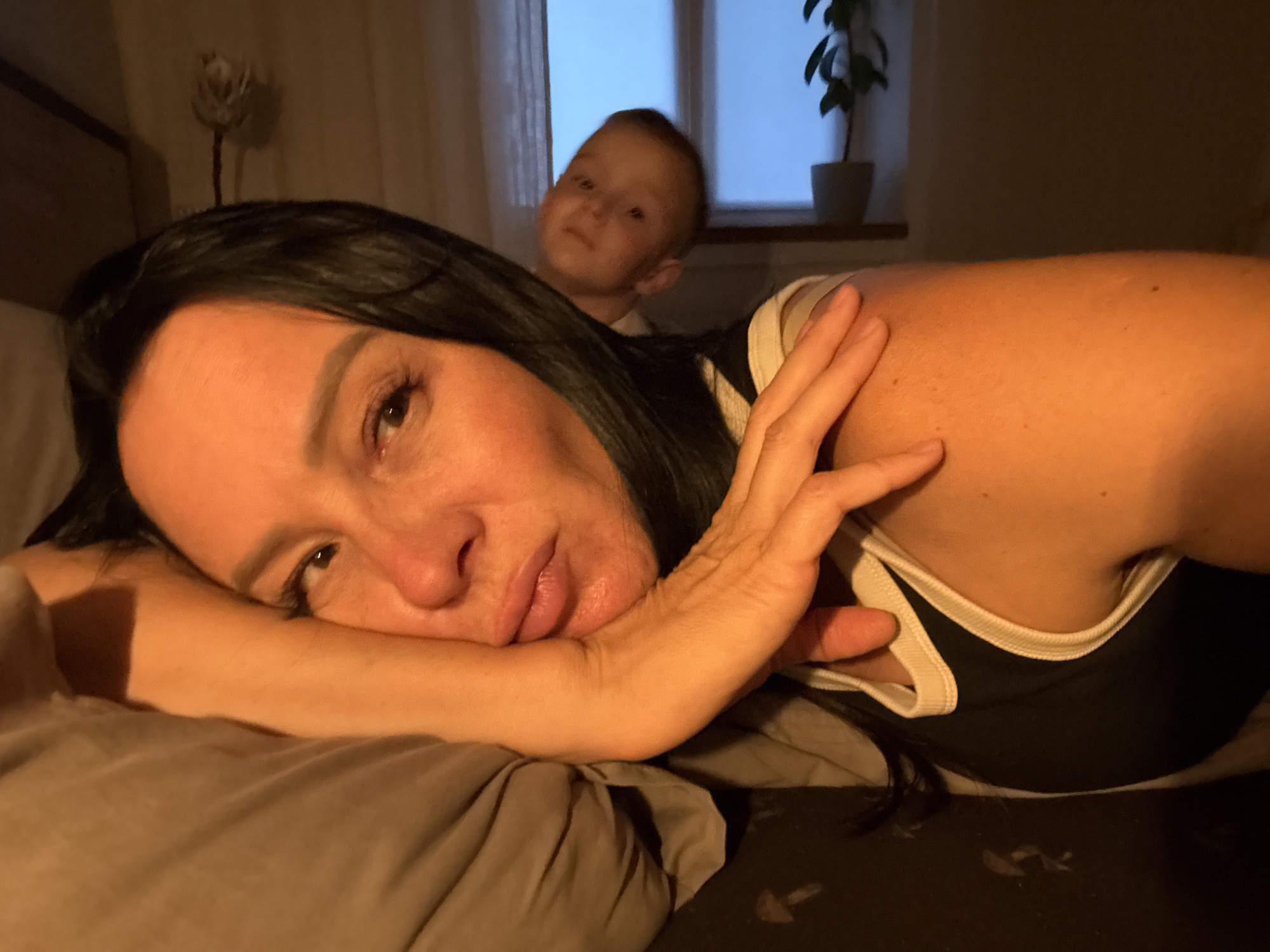 Lazy summer day at home in Chaikovsky, Russia