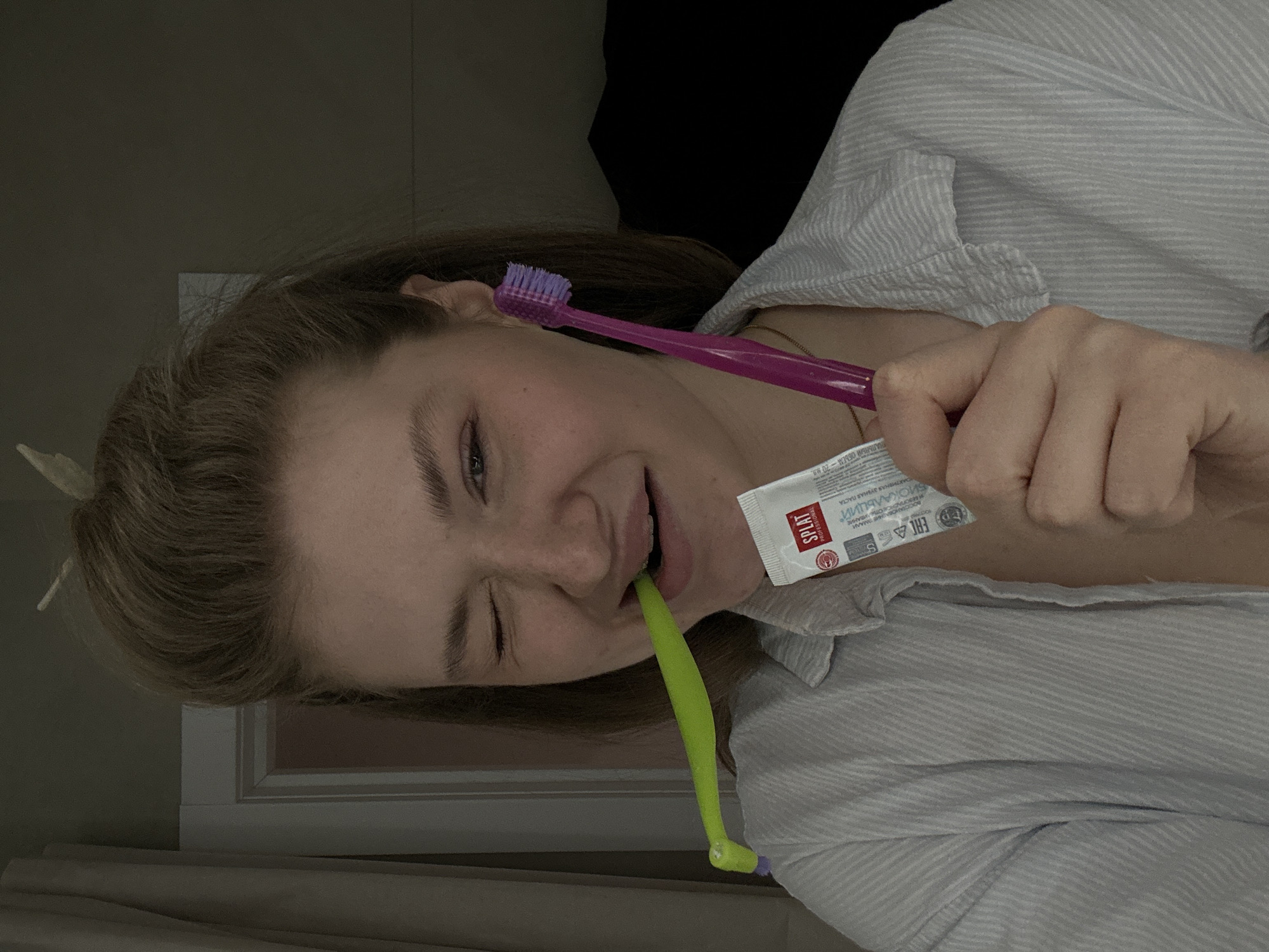 Woman's evening routine captured in Kazan apartment