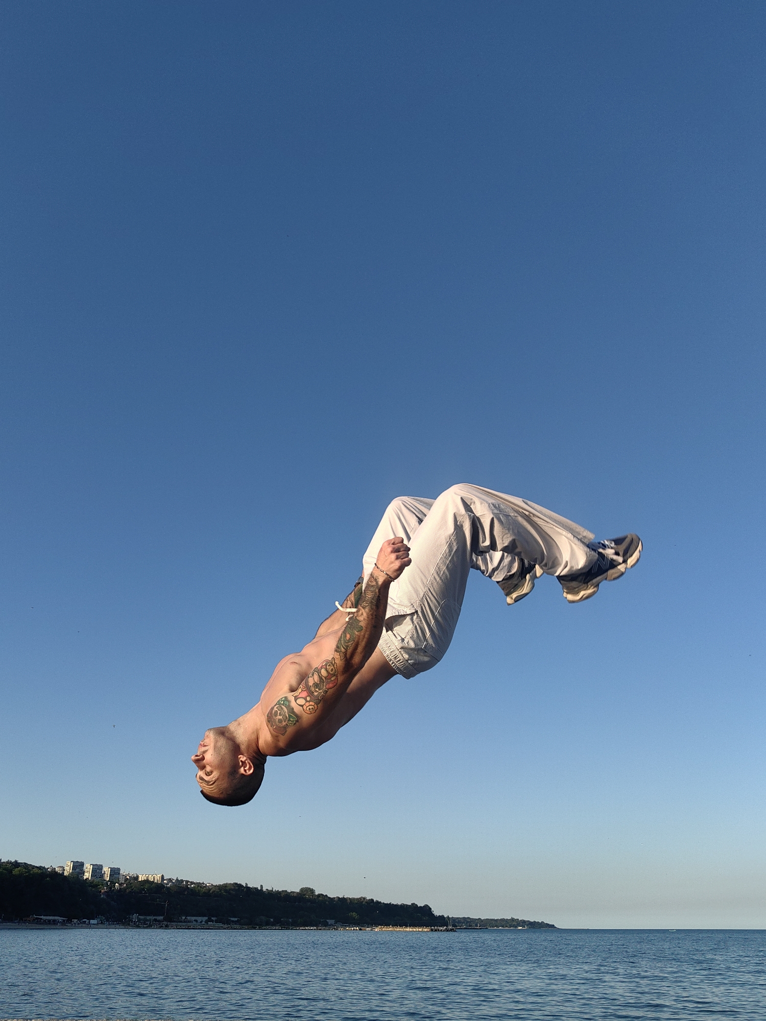 Acrobatics and chill time on Varna's Black Sea pier