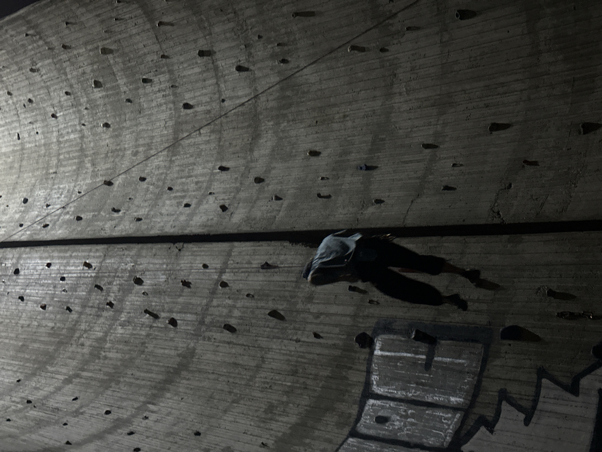 Urban rock climbing and street scenes documented Thursday evening