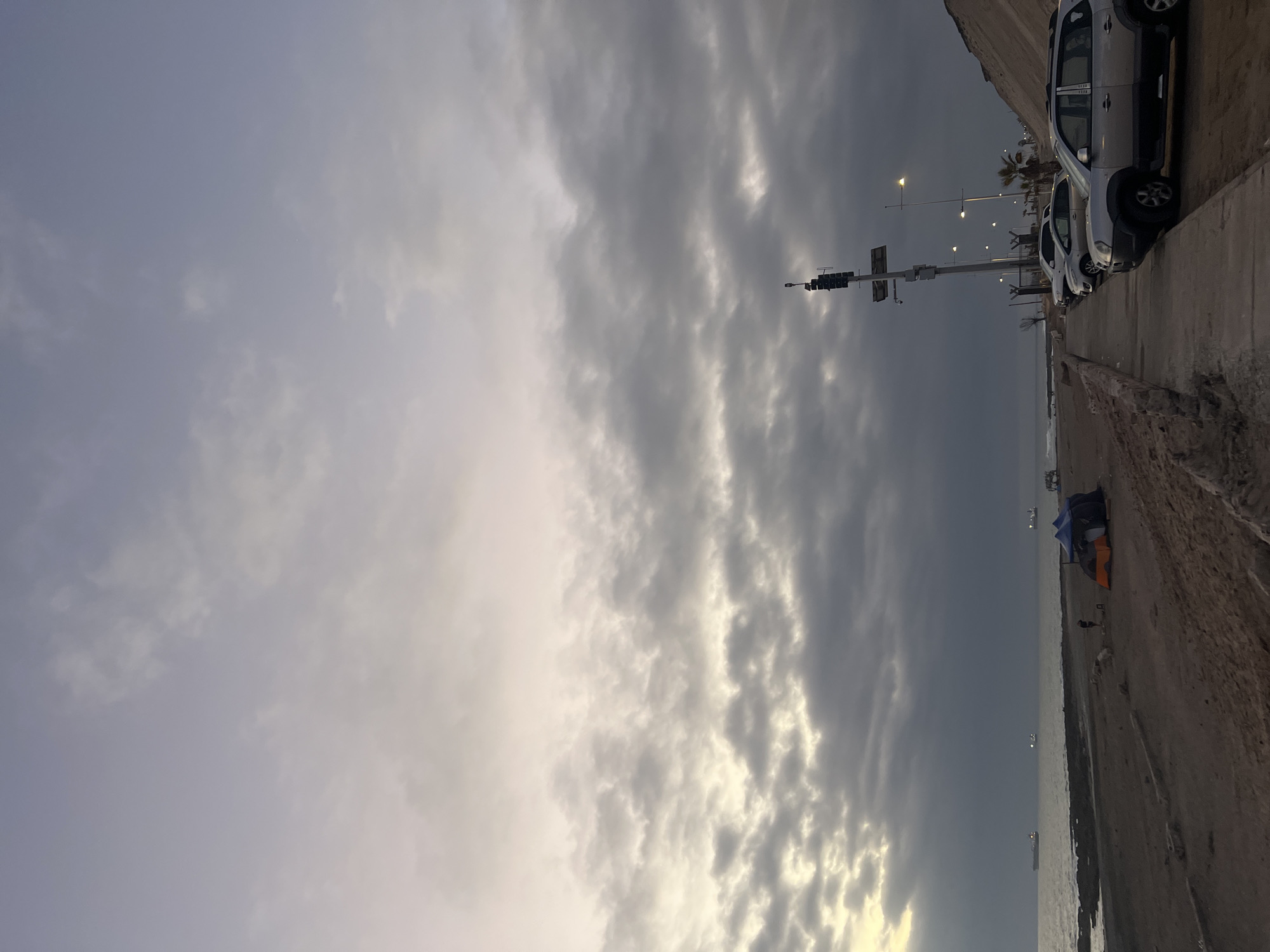 Evening coastal scenes captured in Arica, Chile