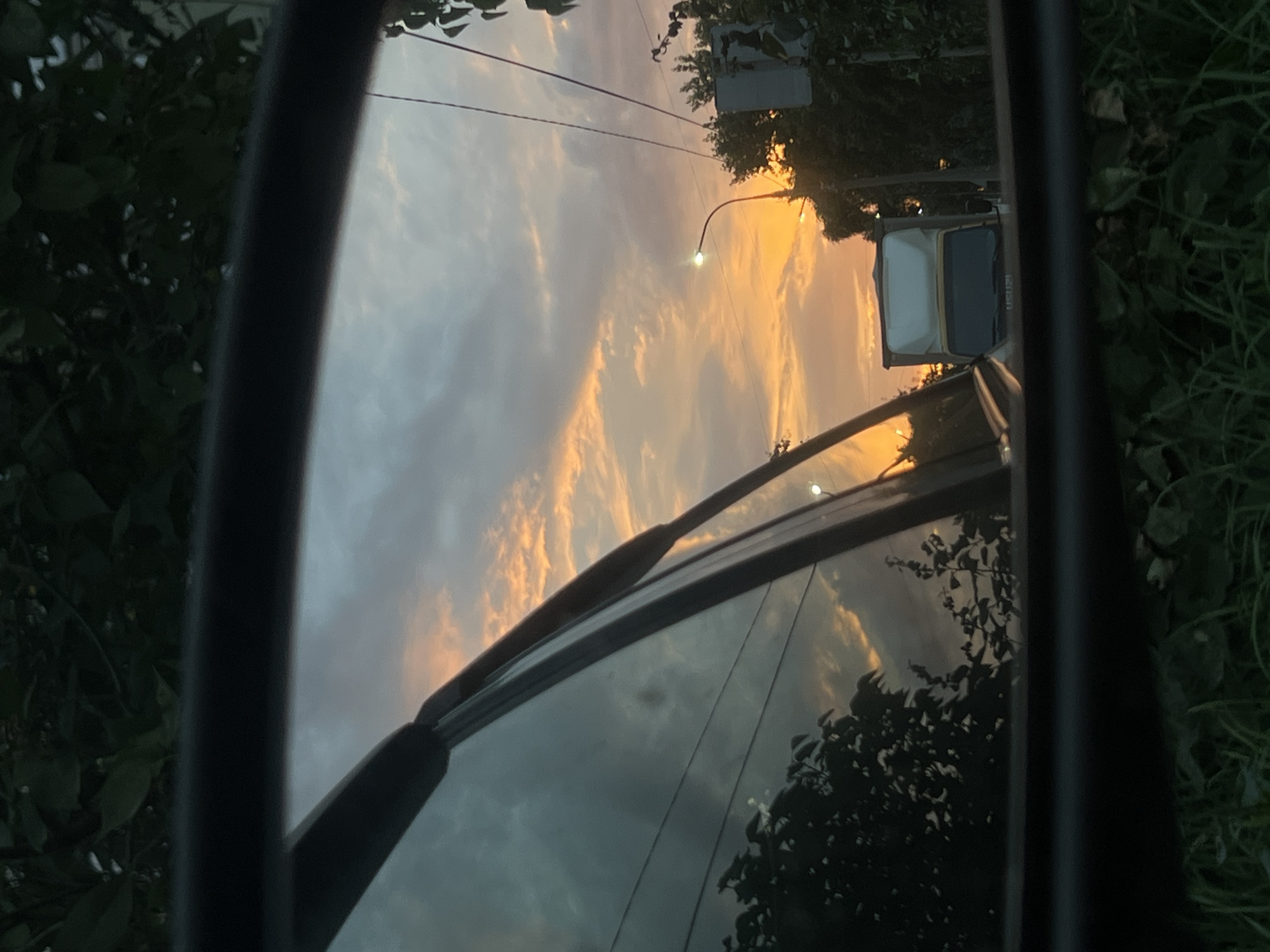Sunset over Chaikovsky, Russia, from every angle