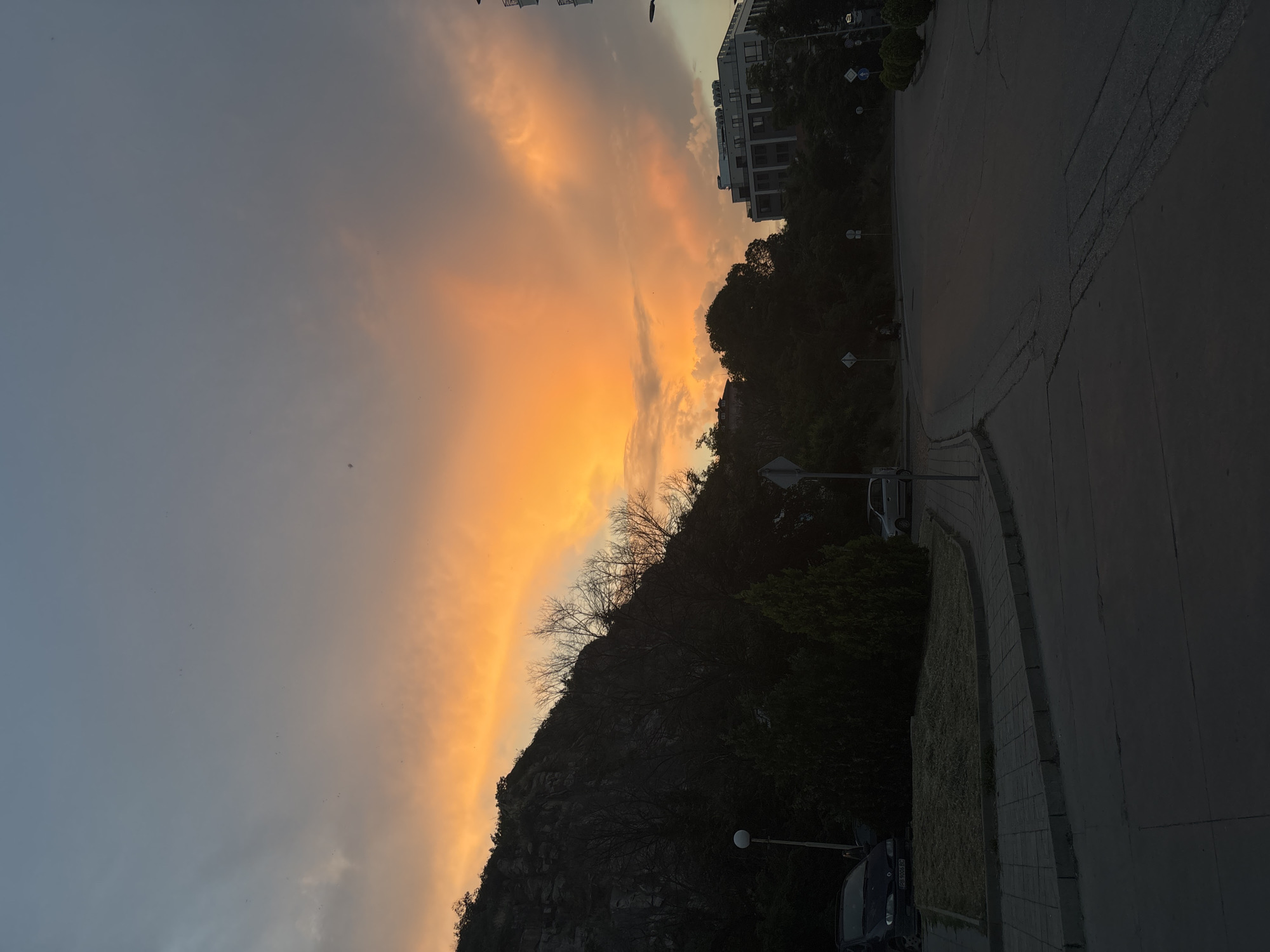 Sunset evening documented in Plovdiv, Bulgaria with personal moments
