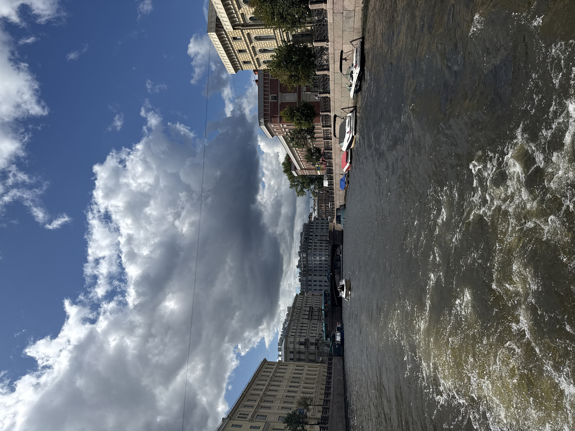 Canal boat tour through Saint Petersburg's historic waterways