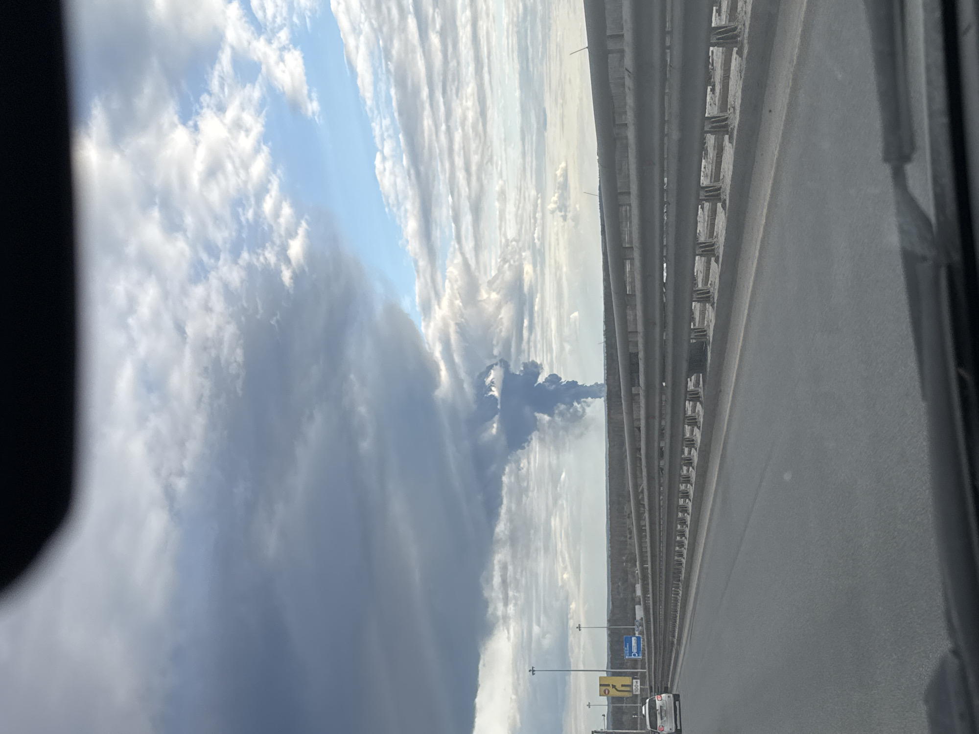 Highway travel documented under dramatic skies in Perm