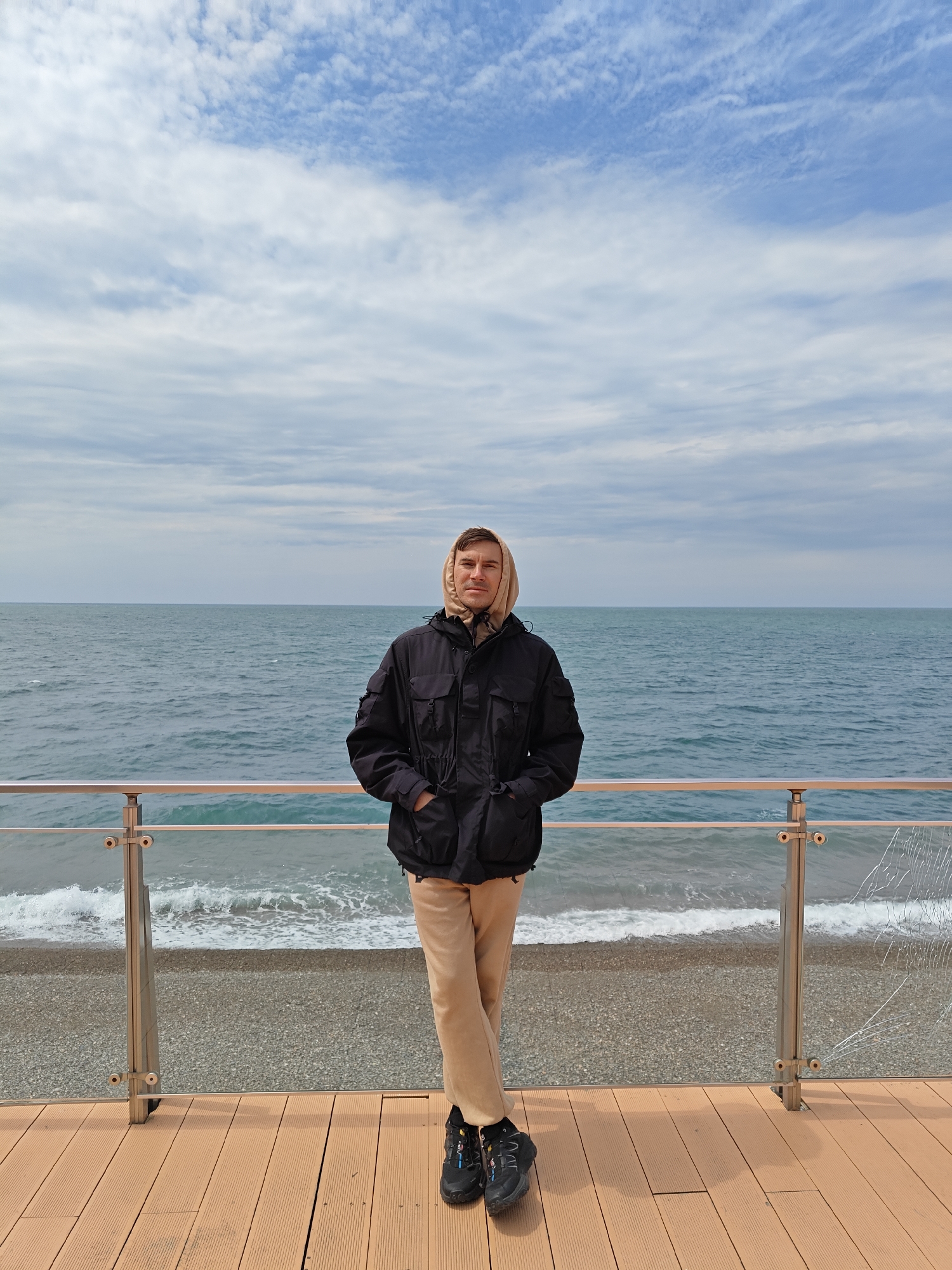 Morning scenes documented across Kobuleti, Georgia parks and coastline
