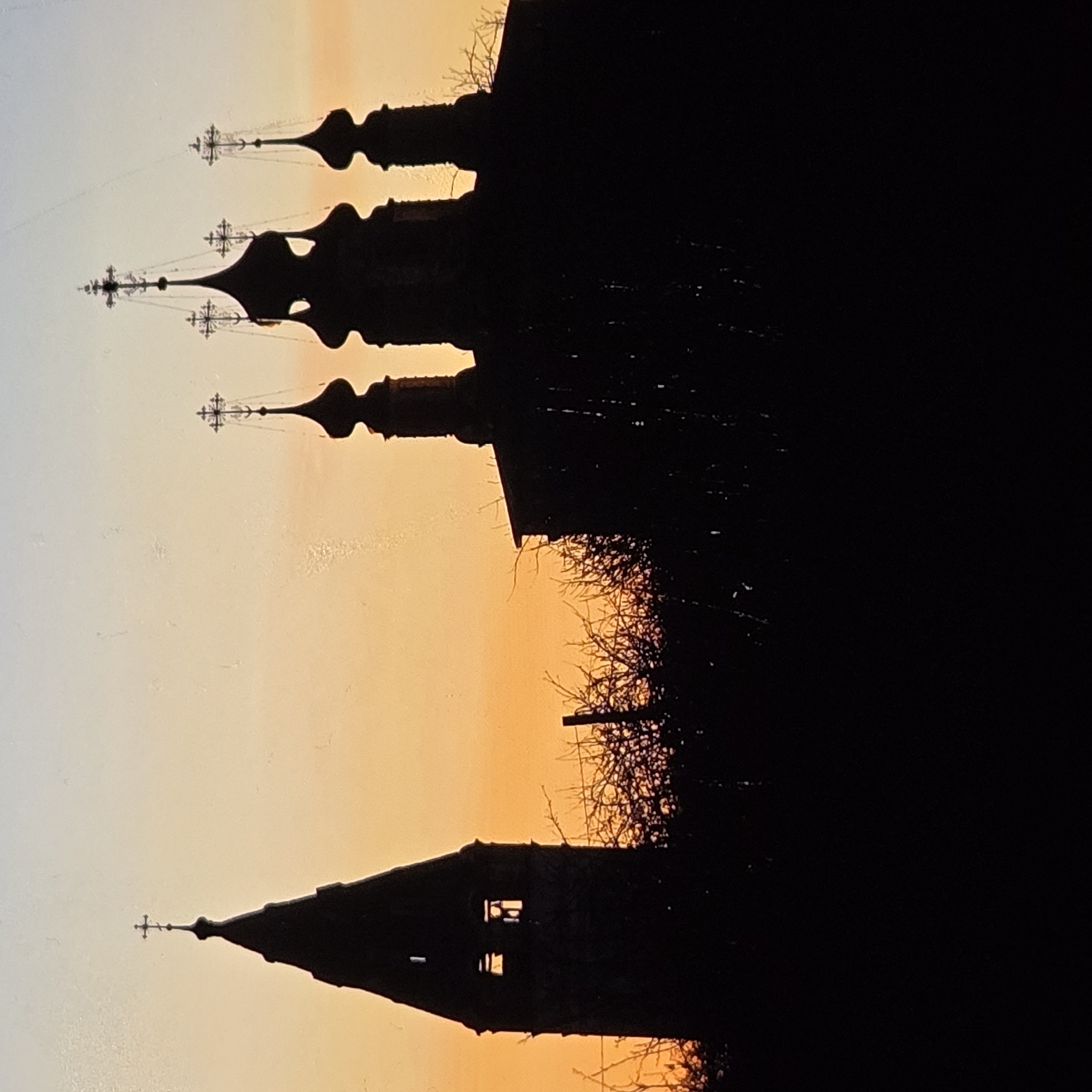 Vladimir's Orthodox skyline at golden hour, July 2026