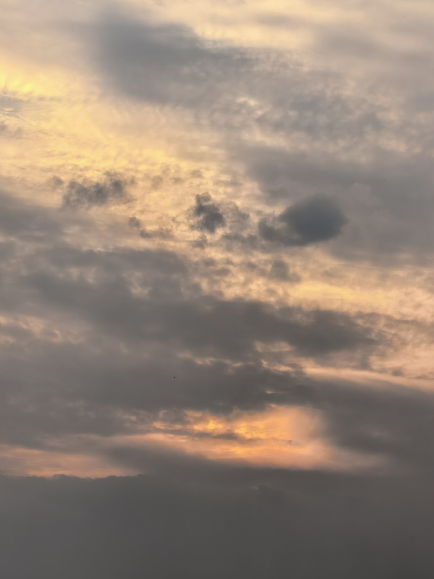 Clouds and fading light, eight angles on a single sunset