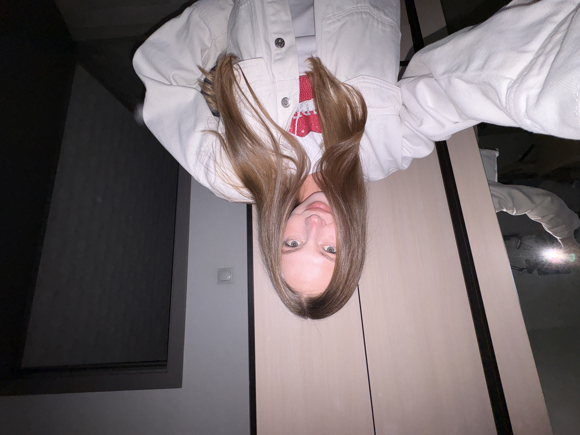 Personal skincare routine documented through selfies in Perm, Russia