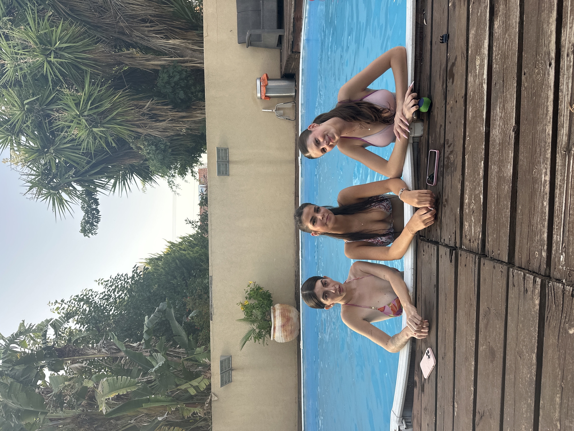 Backyard poker and pool hangout in Zoran, Israel