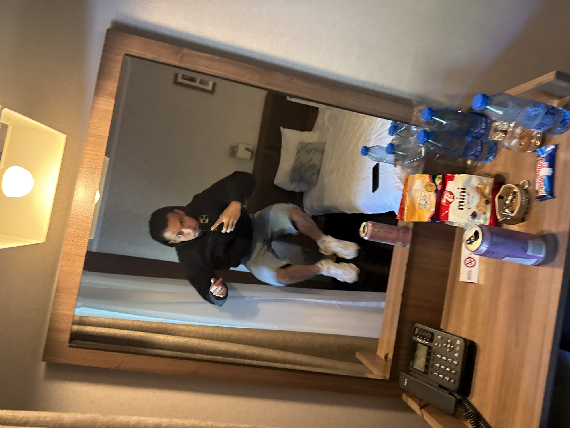 Morning break: energy drink and smoke in Bulgarian mountains