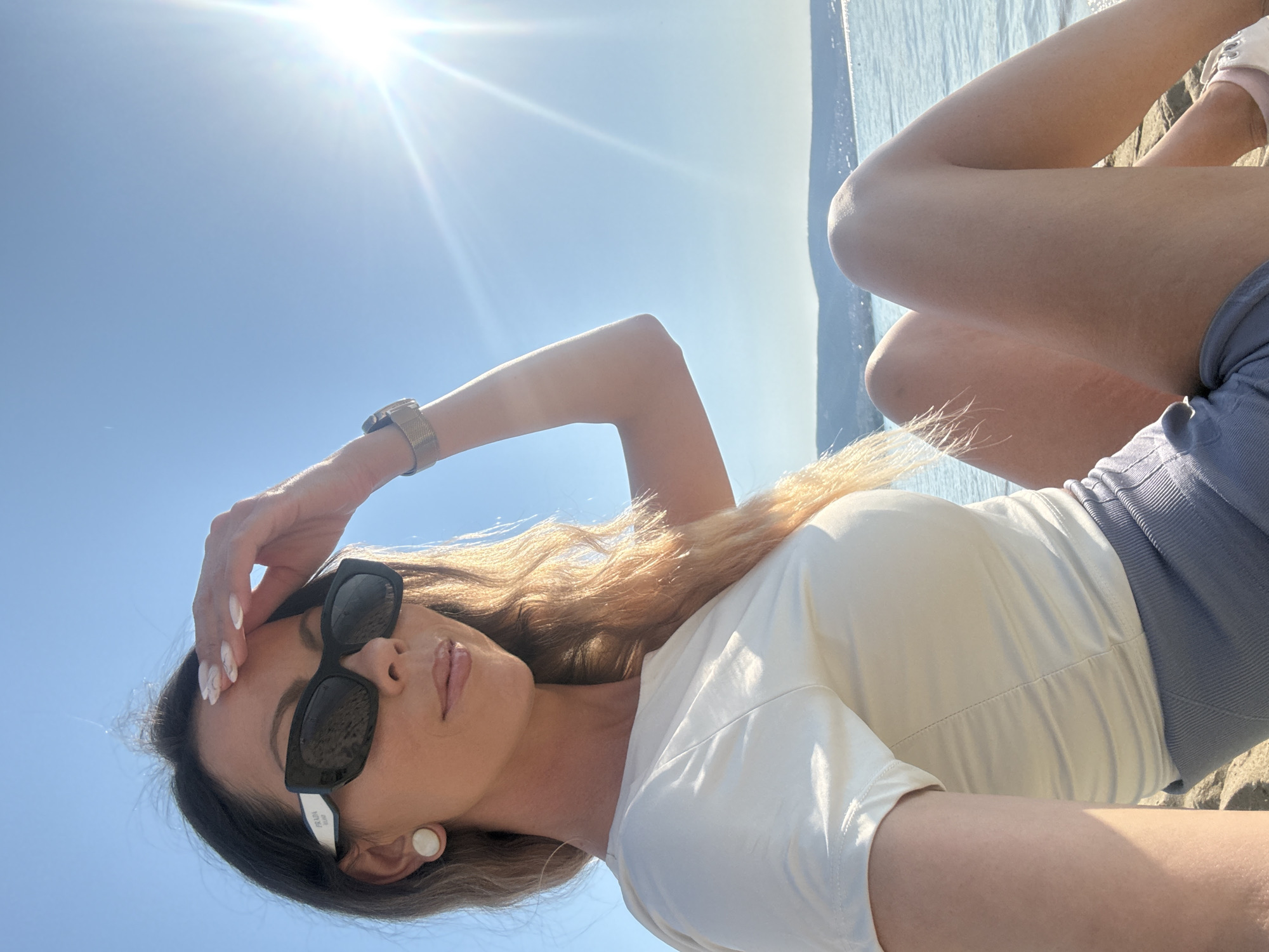 Beach morning in Nesebar, Bulgaria — sun, sand, selfies.