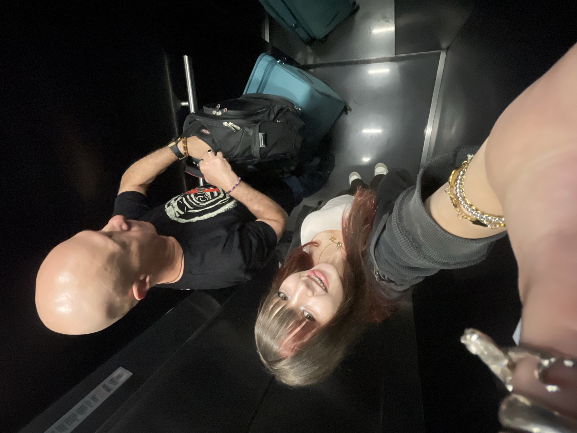 Elevator and kitchen selfies in Raanana, Israel