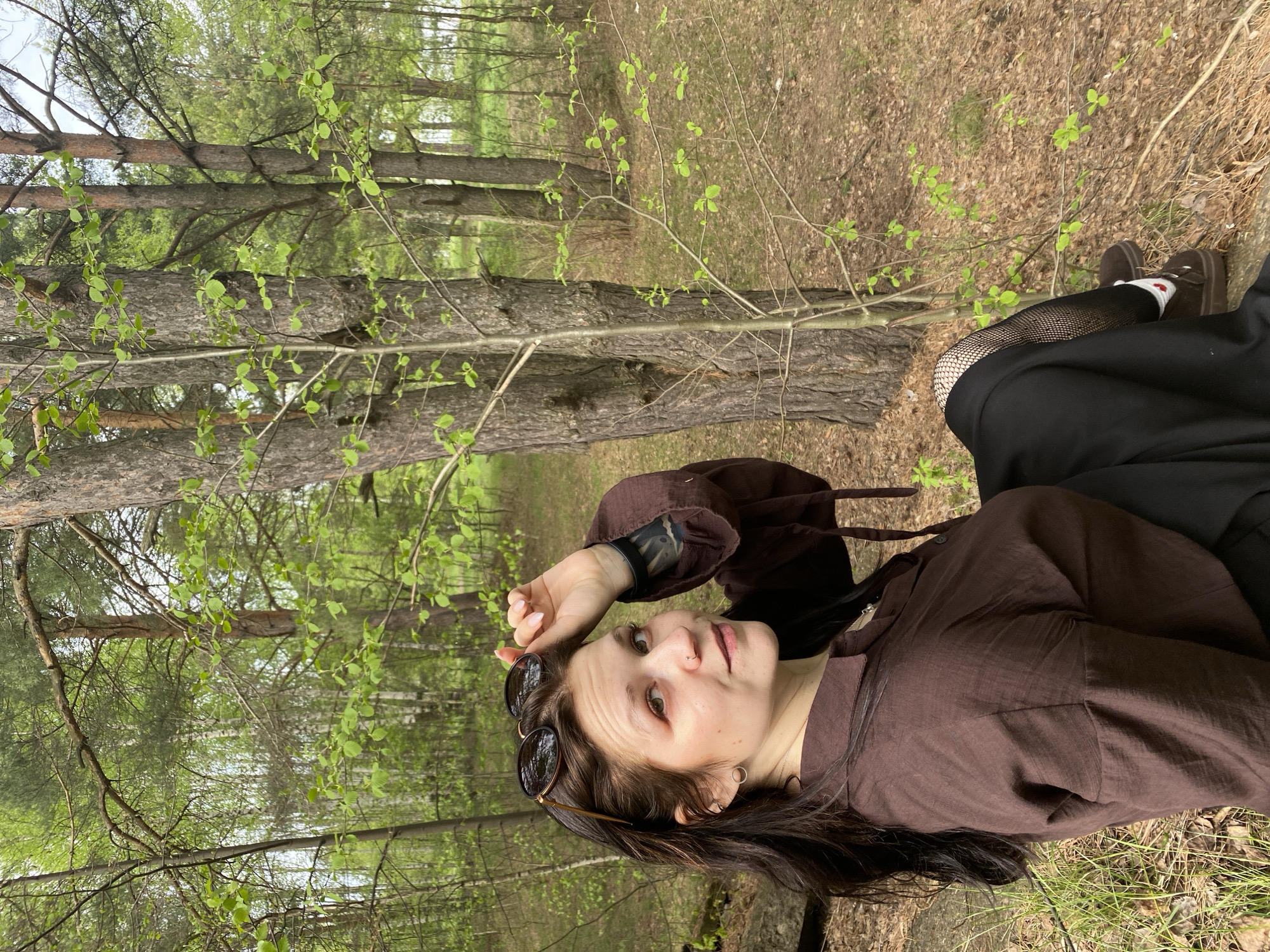 Woman photographed in outdoor session near Chaikovsky, Russia