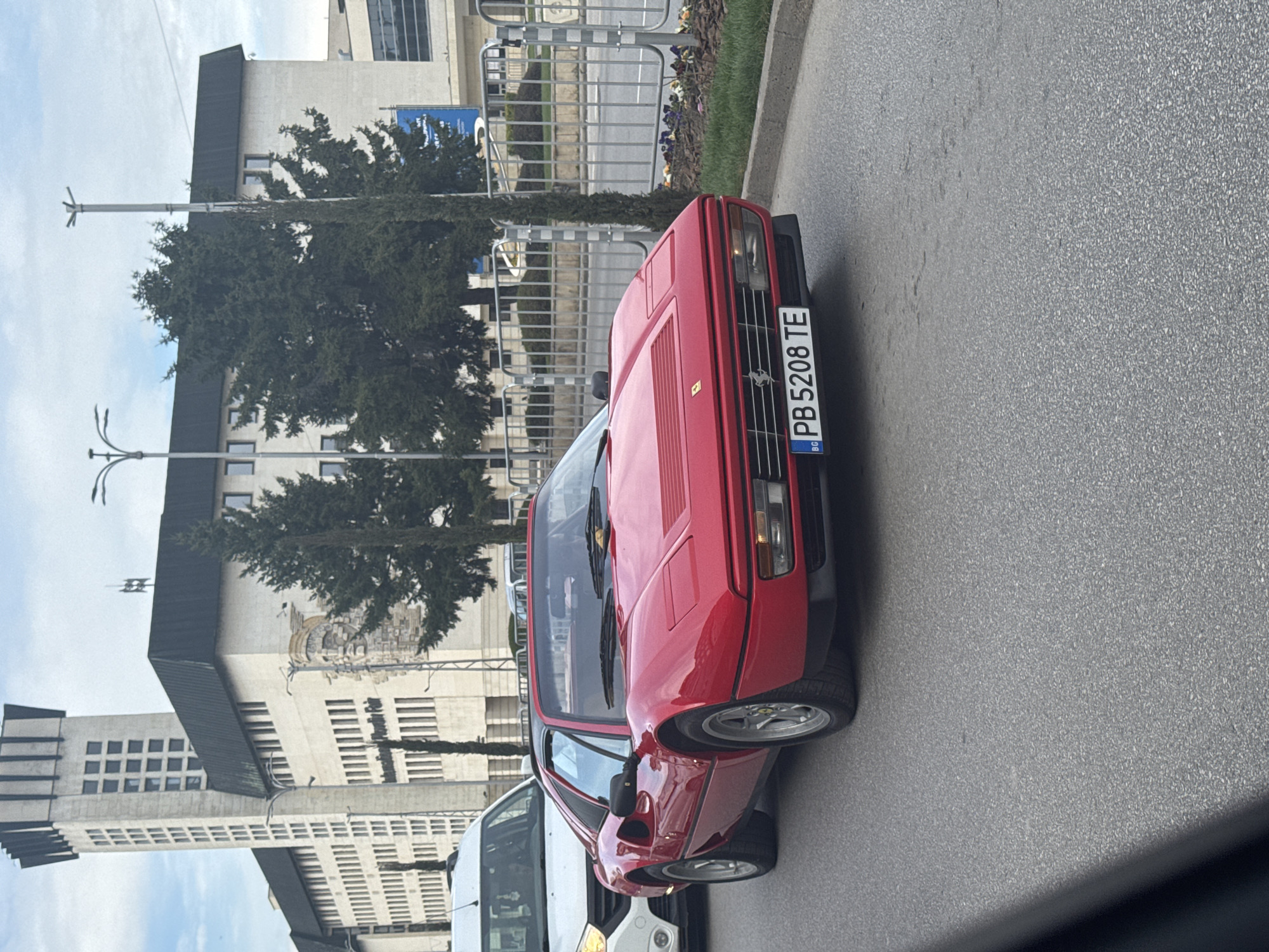 Red Ferrari spotted multiple times across Plovdiv streets