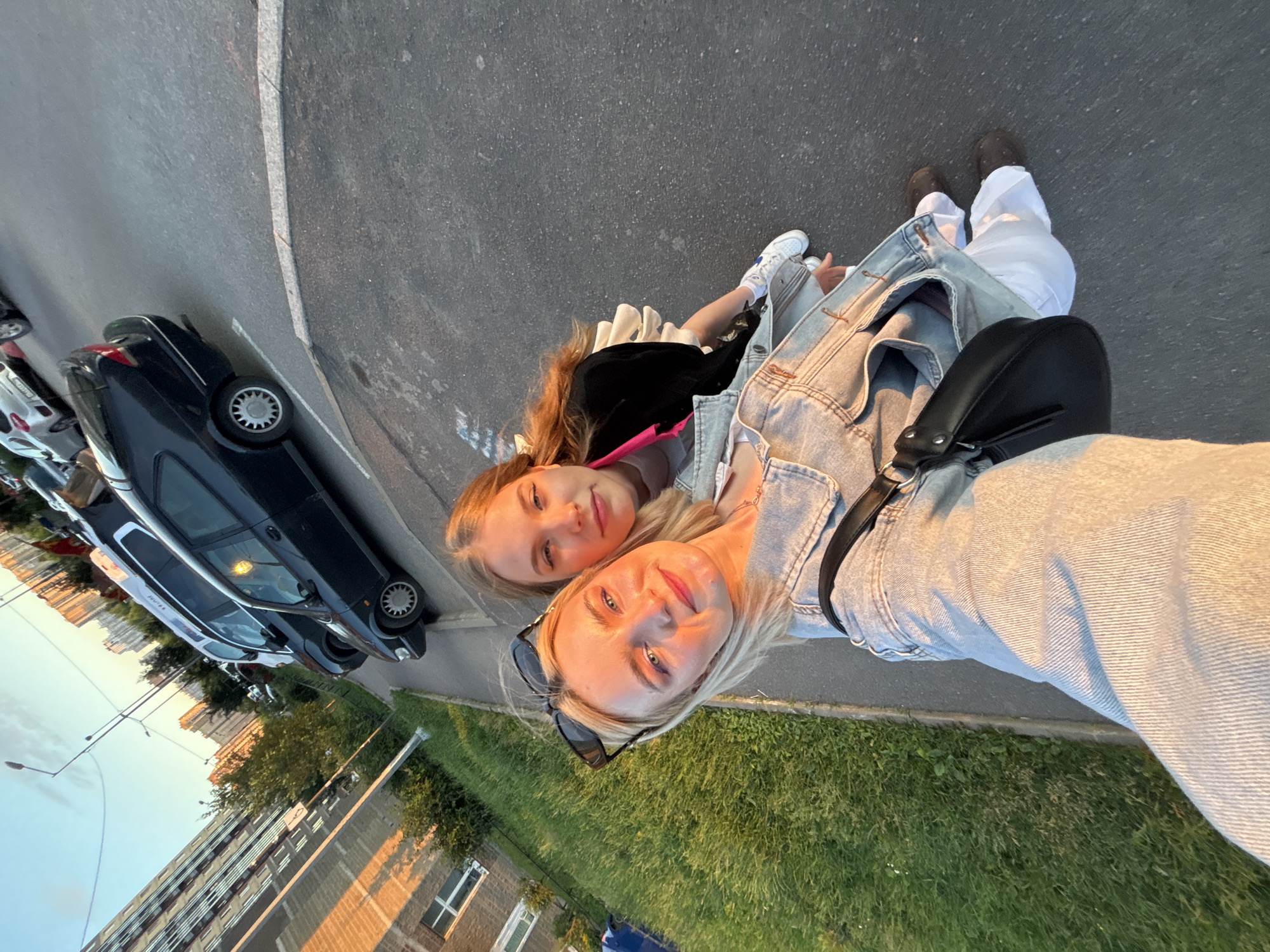 Sunny day selfie in Pargolovo, Russia