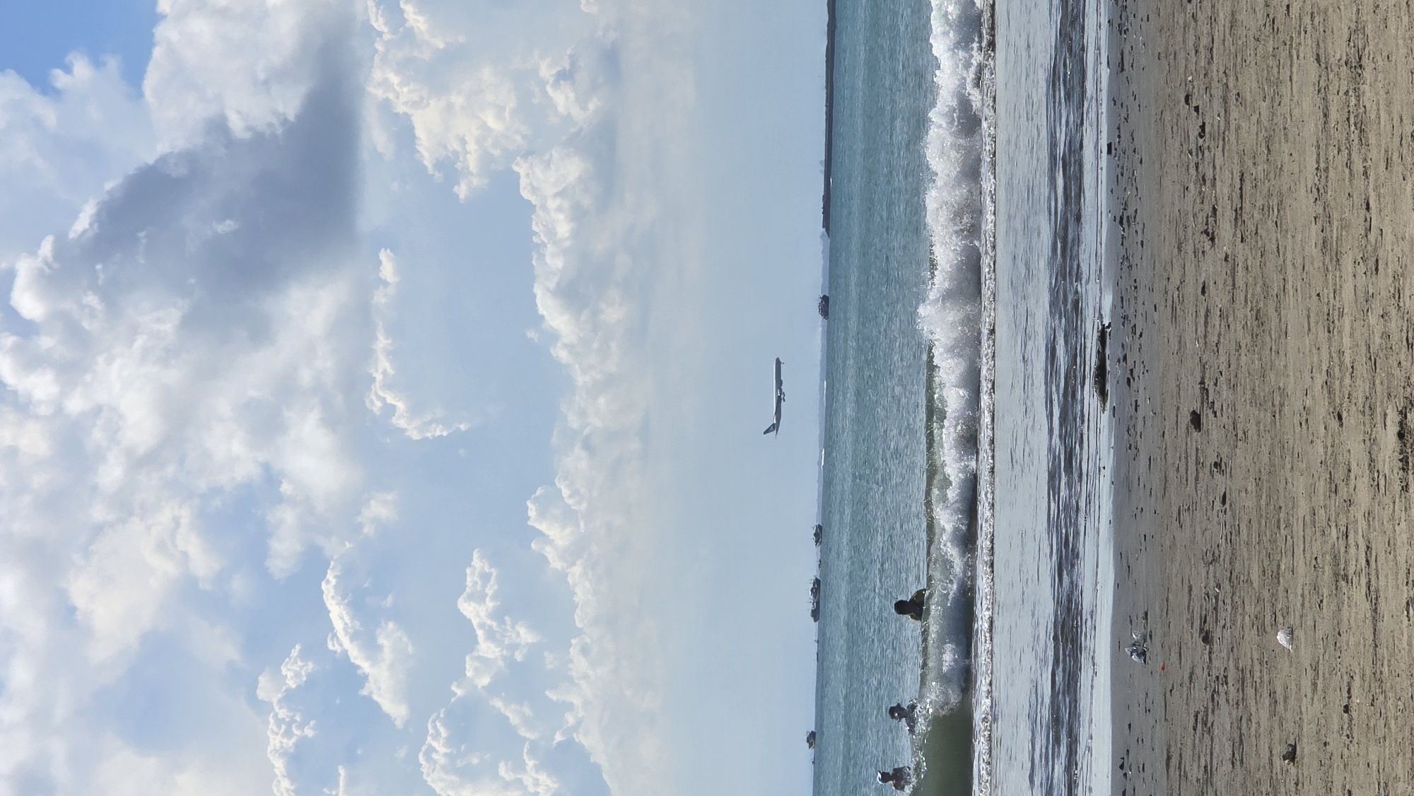 Beach scene captured in Kuta Selatan, Indonesia
