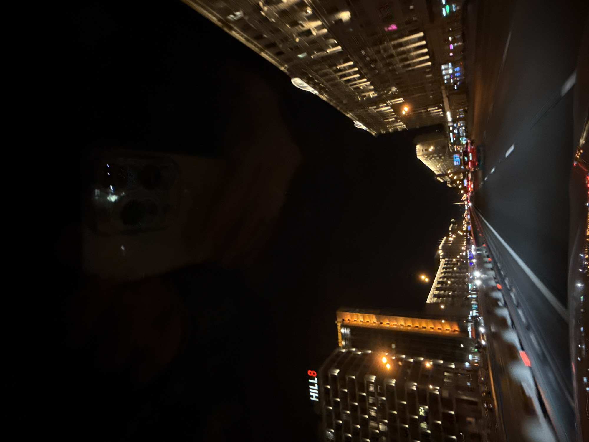Night drive along a major Moscow boulevard