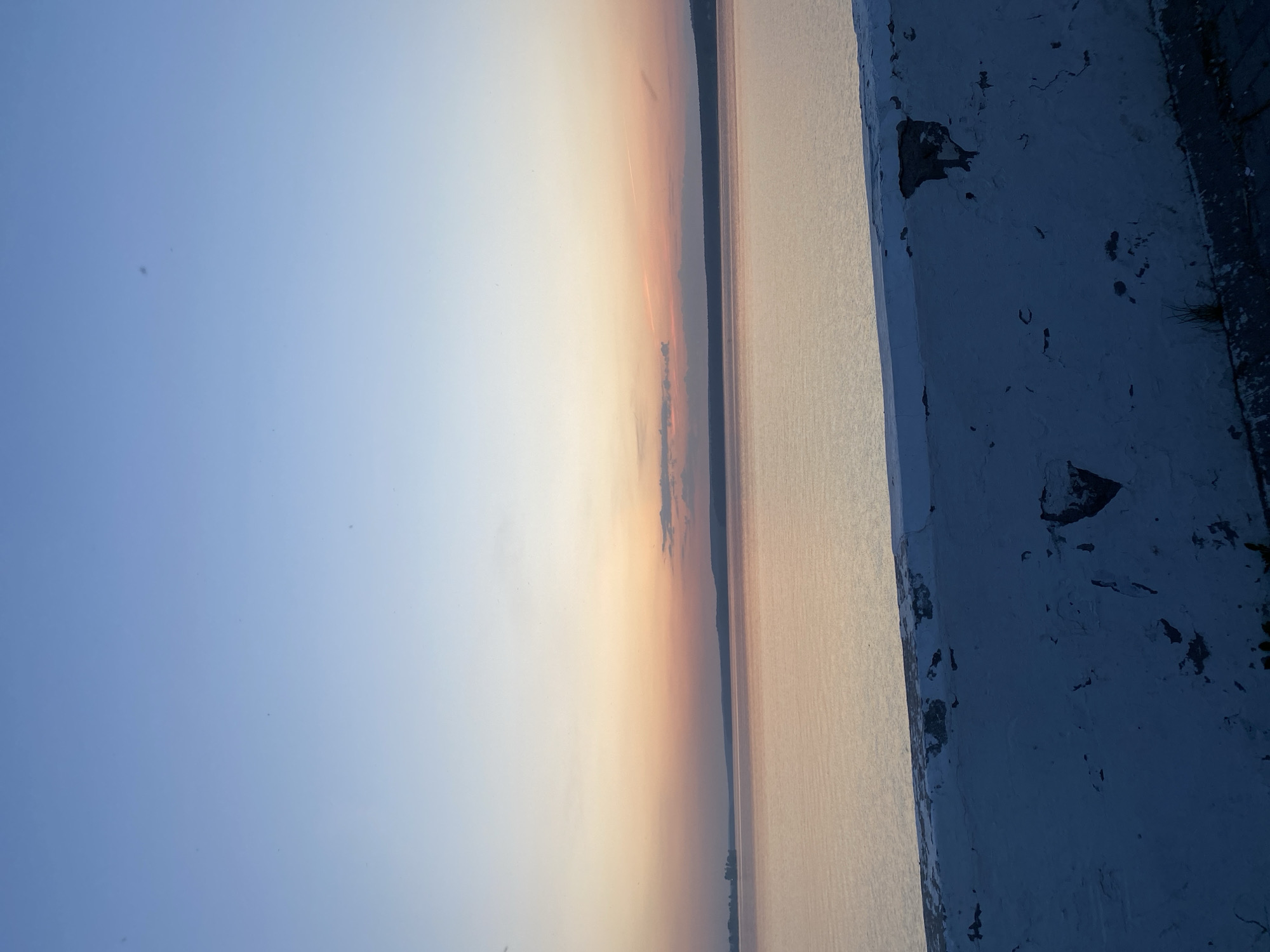 Sunset documented at Votkinsk Reservoir by single witness