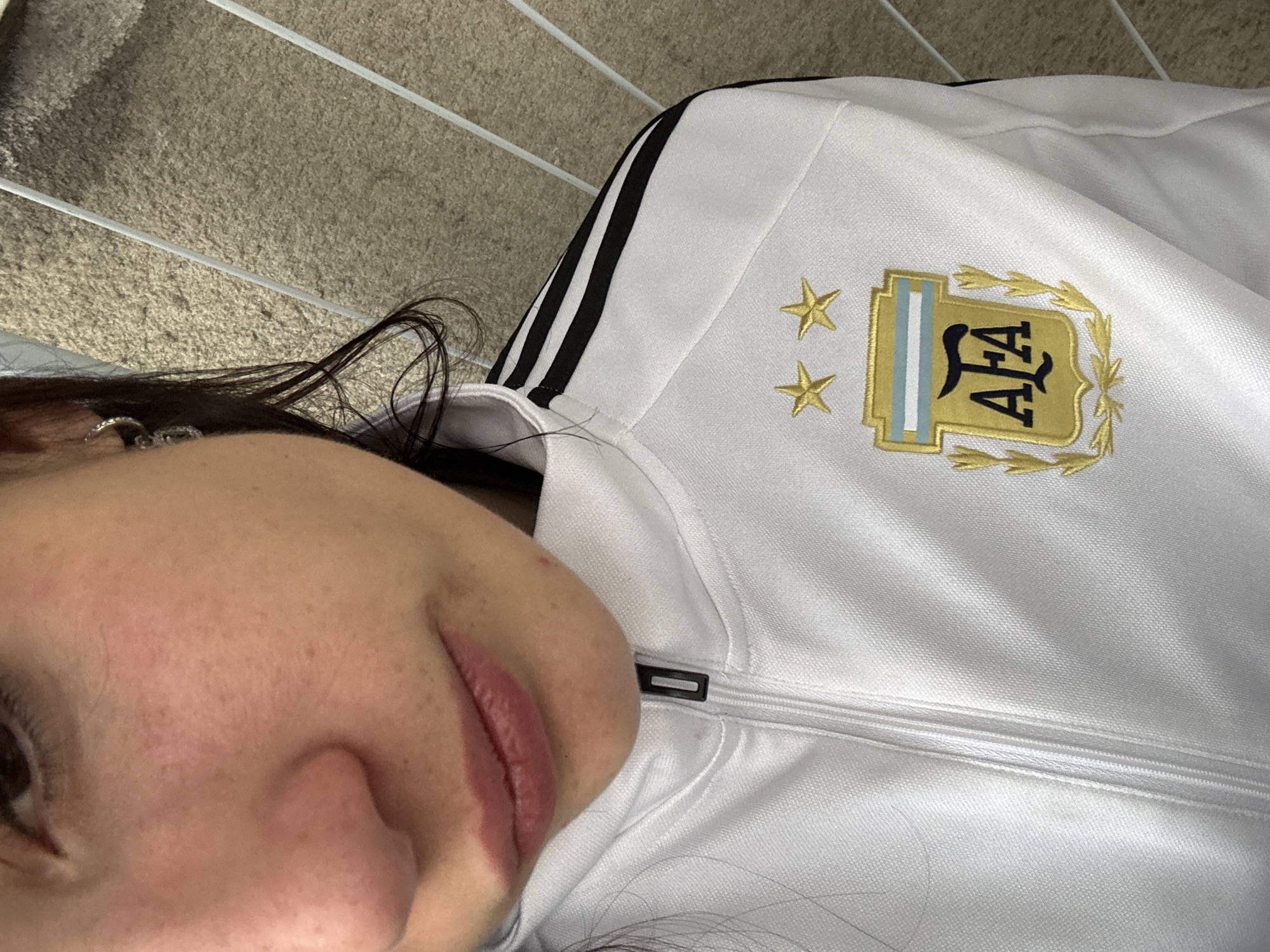 Woman spotted wearing Argentina national team jacket in Buenos Aires