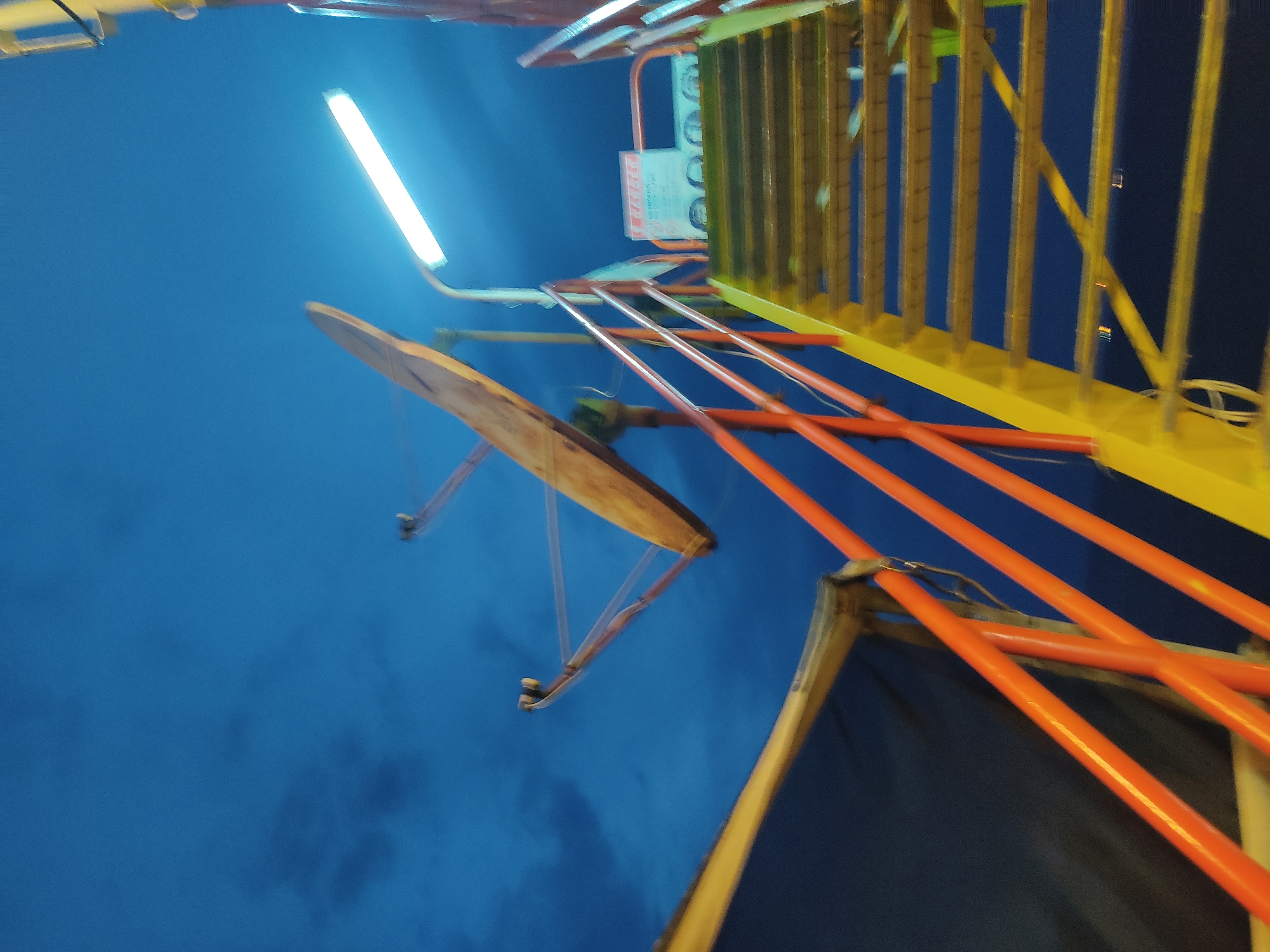 Night skies and daily life on an offshore platform