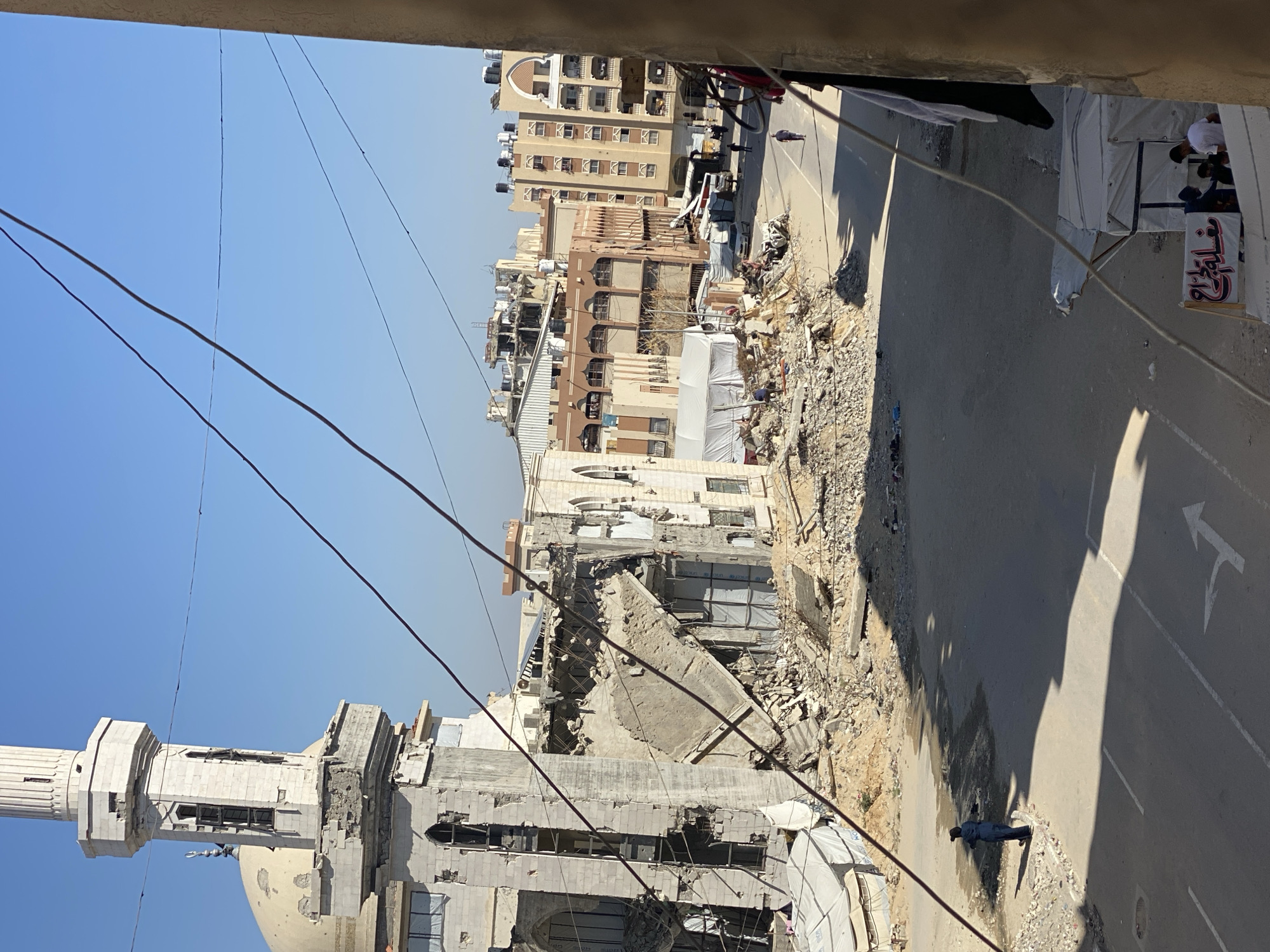 Refugee camps, damaged buildings documented in Khan Yunis