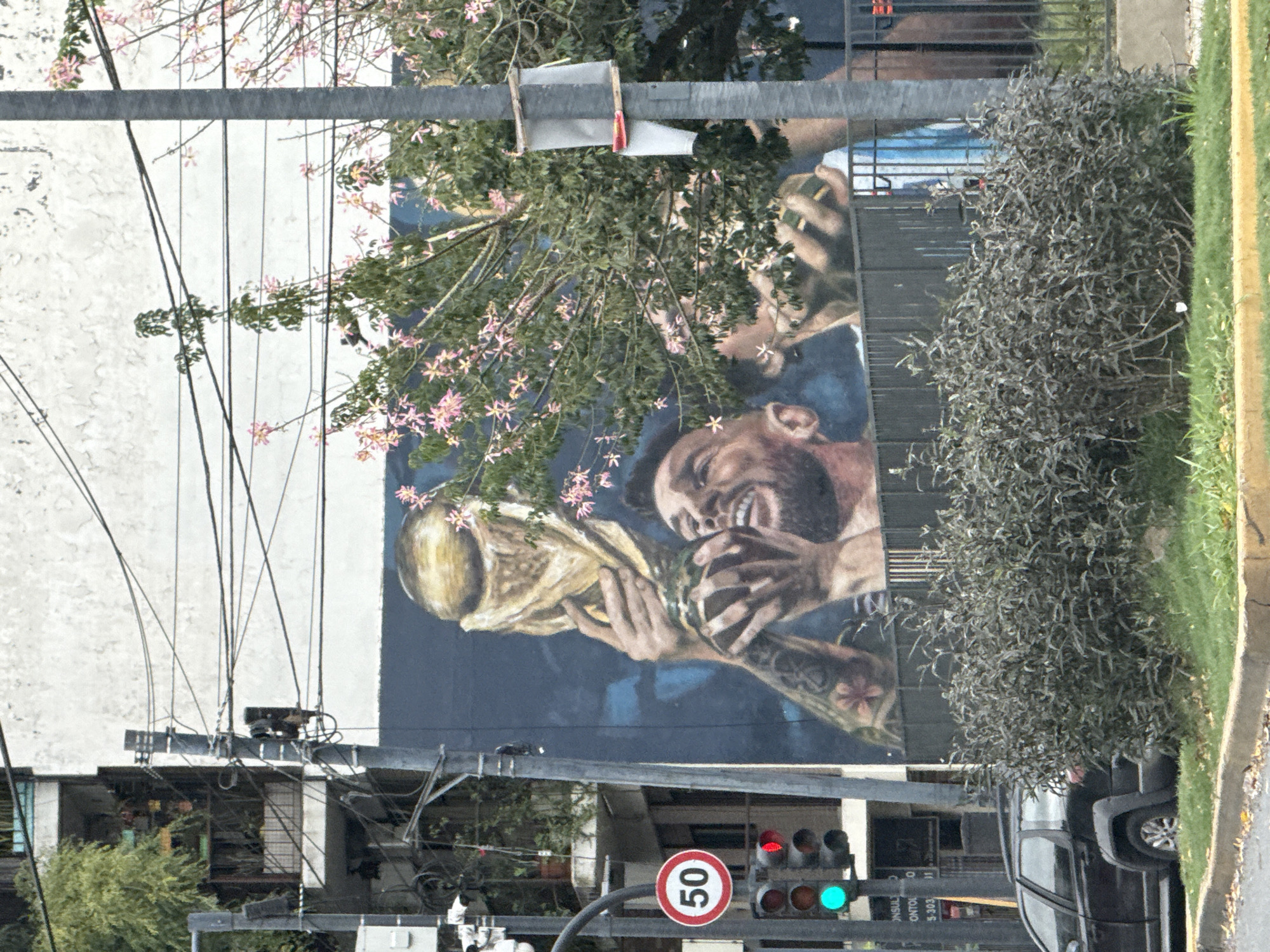Messi World Cup mural spotted on Buenos Aires building