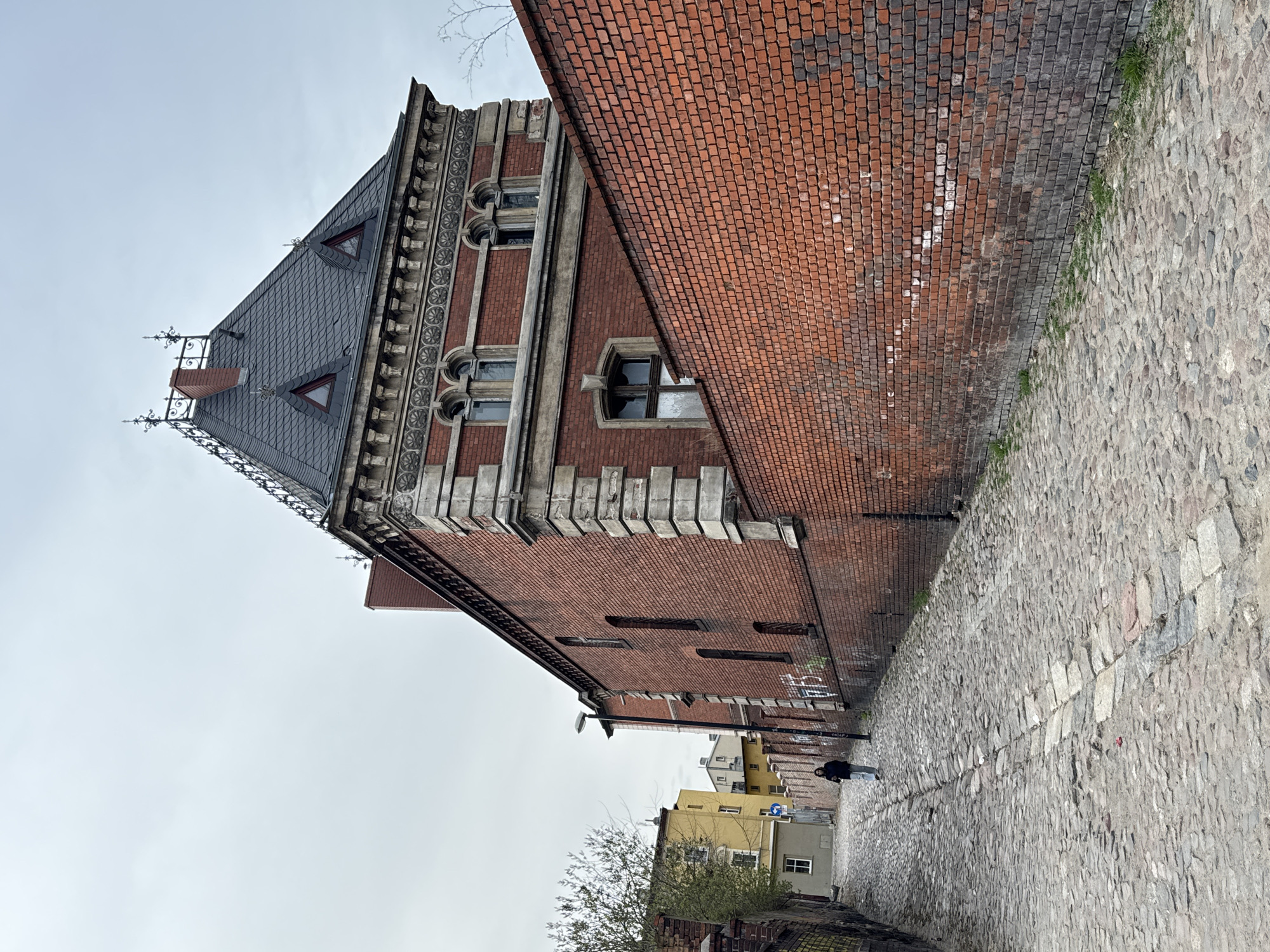 Tourist documents afternoon walk through Bydgoszcz during medical conference