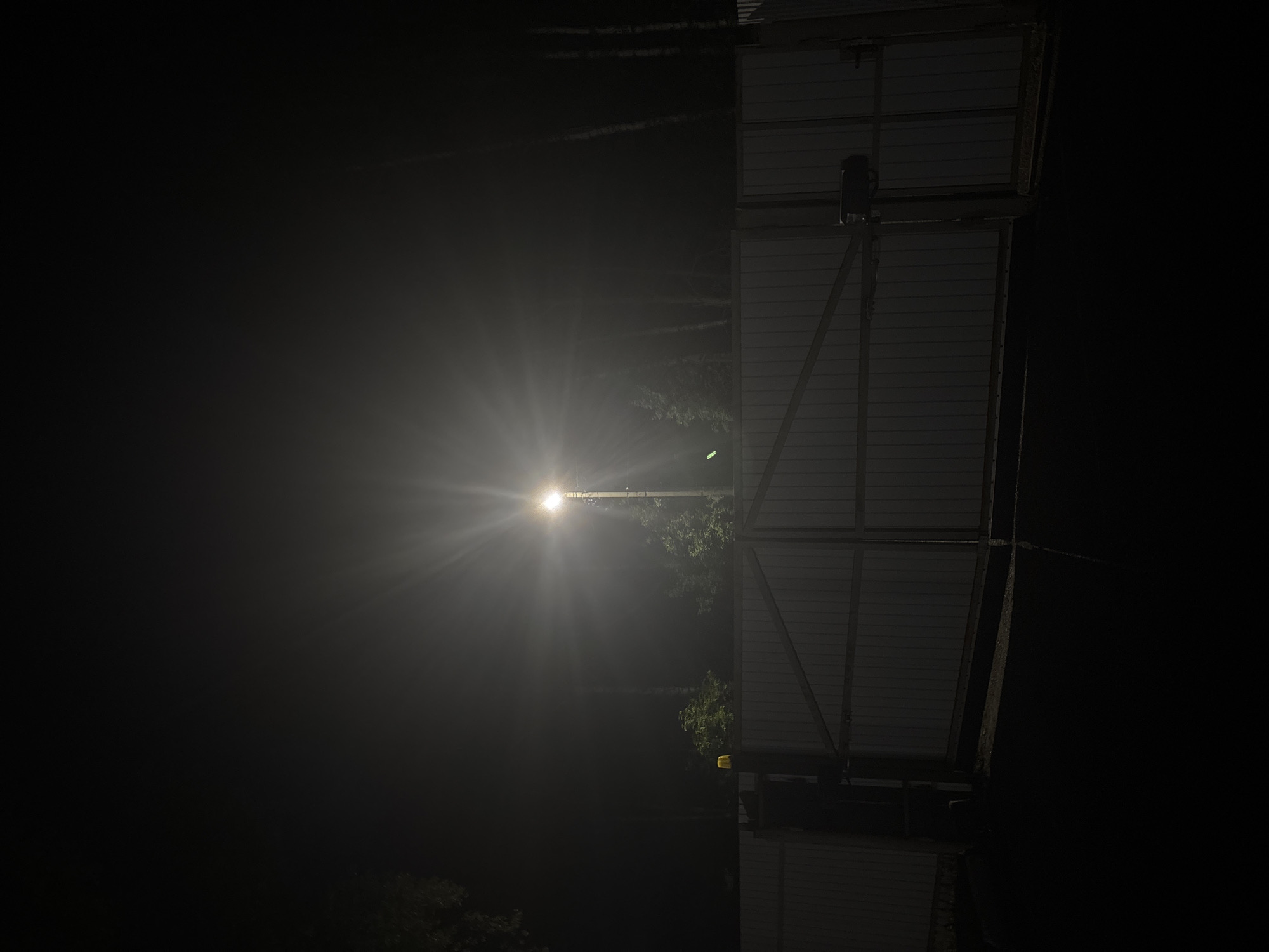 Nighttime walk documented through residential Orekhova, Russia streets