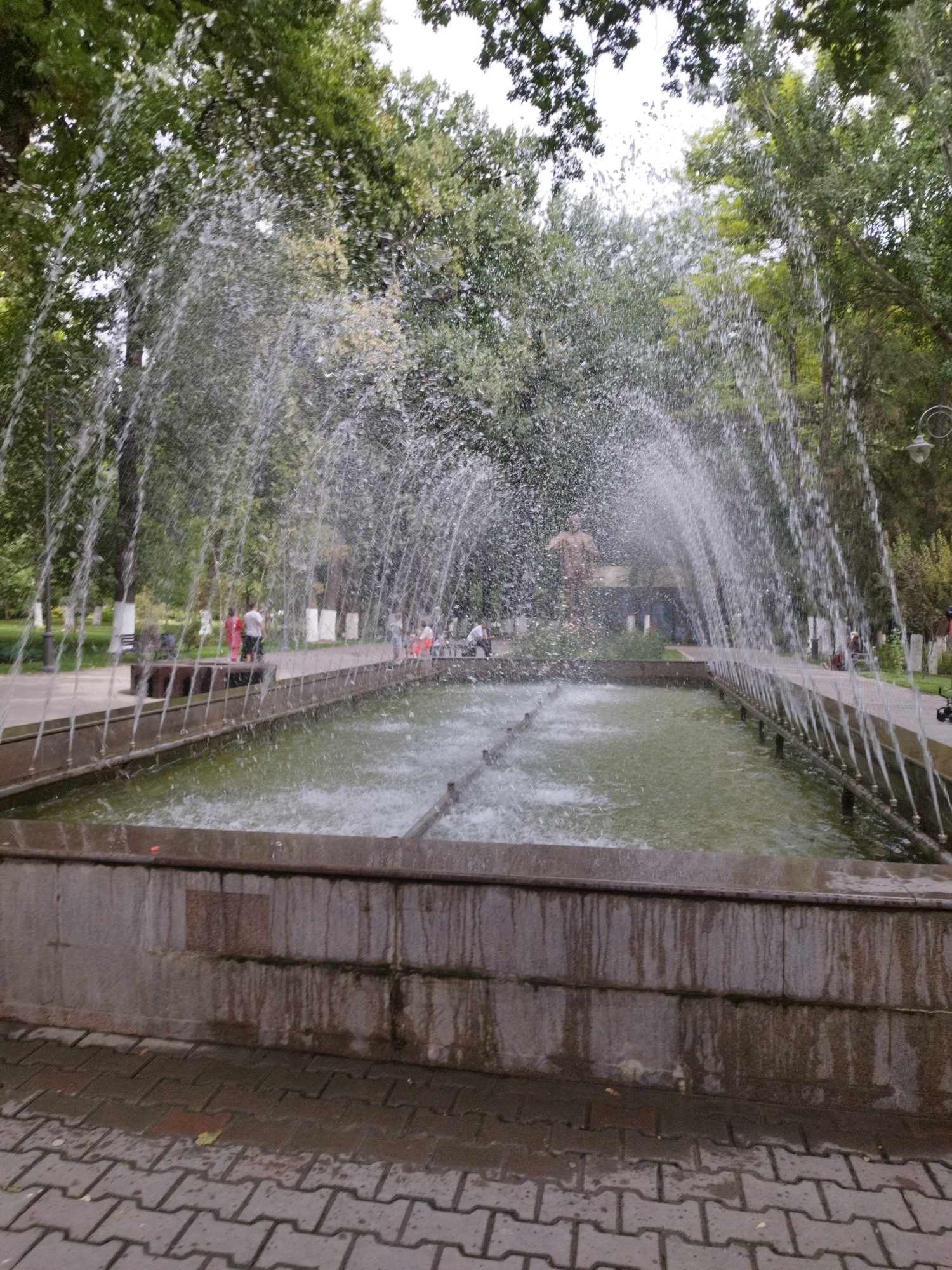 Inside a classic Soviet-era park in Shymkent, Kazakhstan