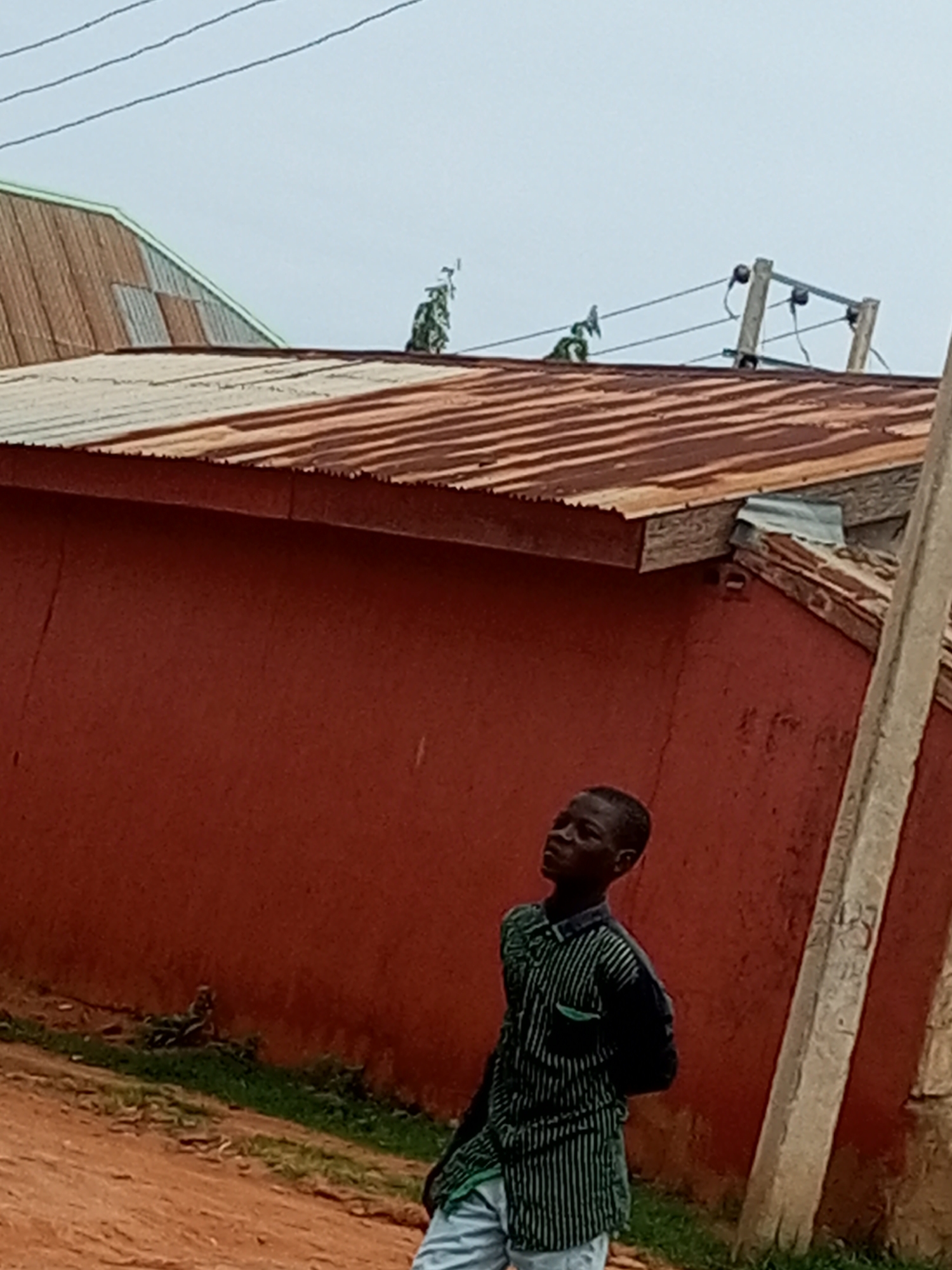 Street life in Tempure, Nigeria on a quiet morning