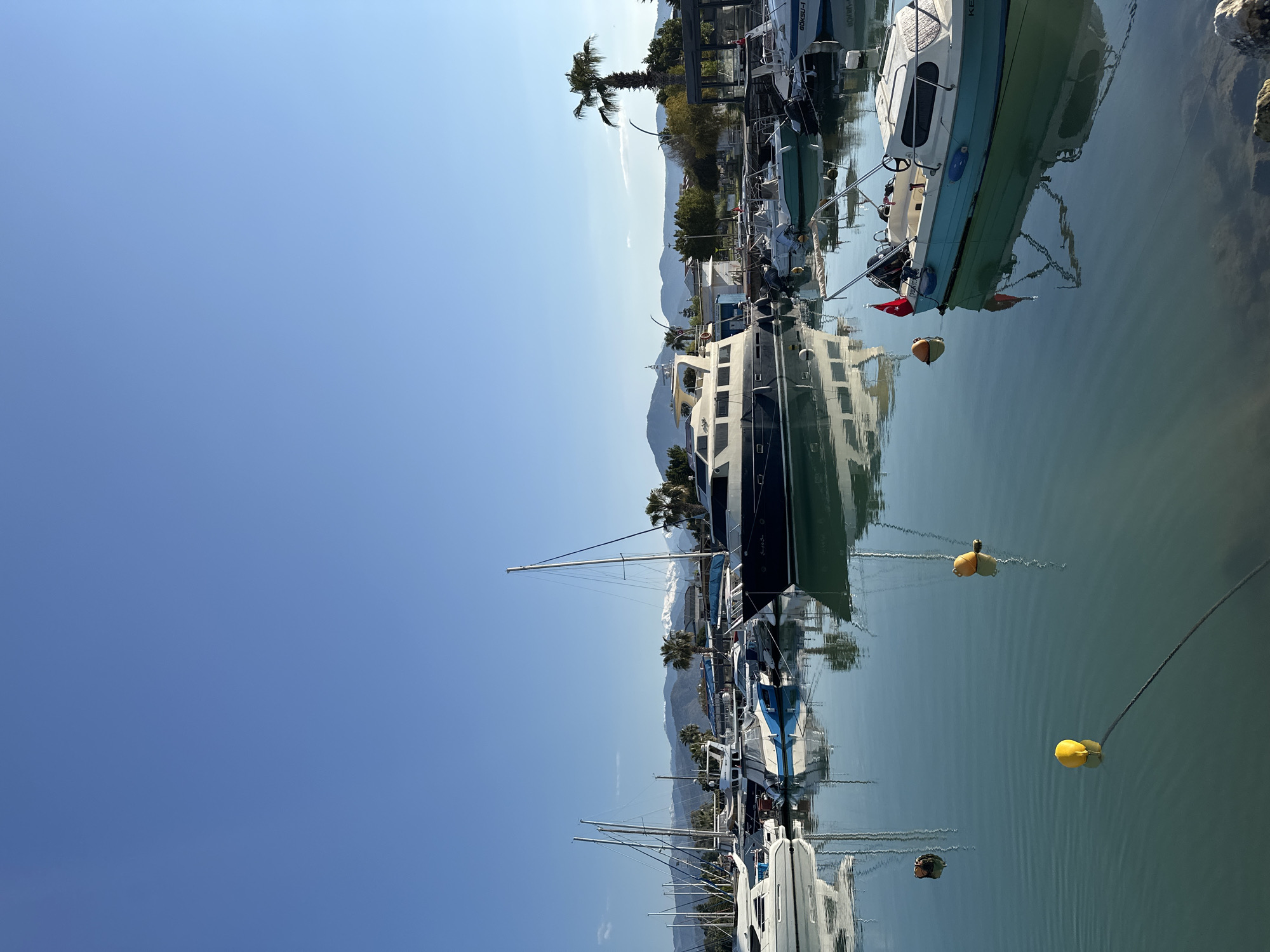 Dawn marina scene documented in Fethiye, Turkey