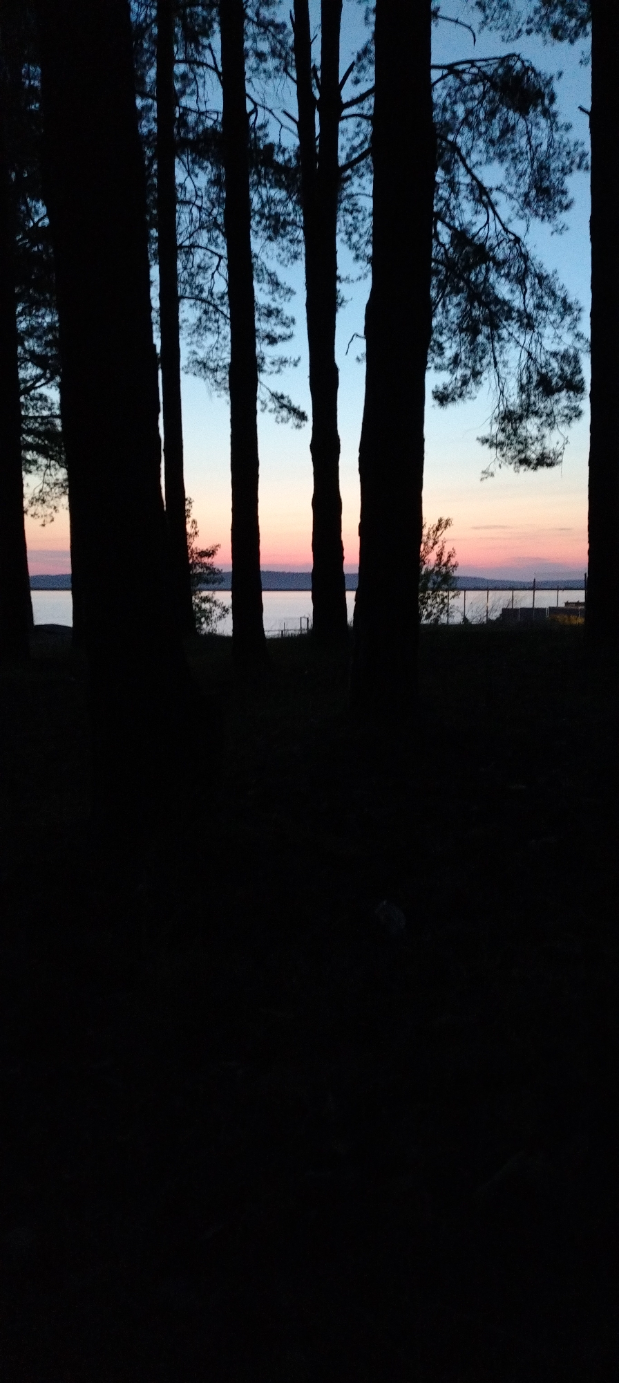 Sunset documented over 90 minutes at Kama Reservoir, Chaikovsky