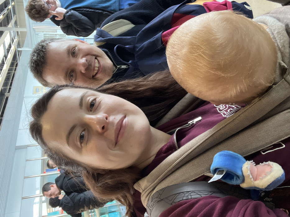 Mother and baby travel on Ryanair flight through Germany