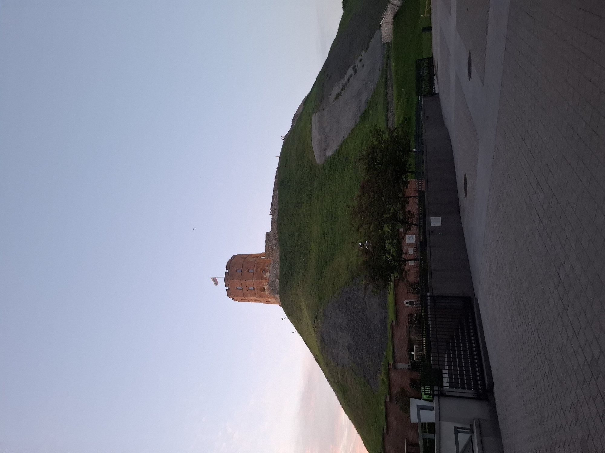 Vilnius landmarks at dusk, Cathedral Square to Gediminas' Tower