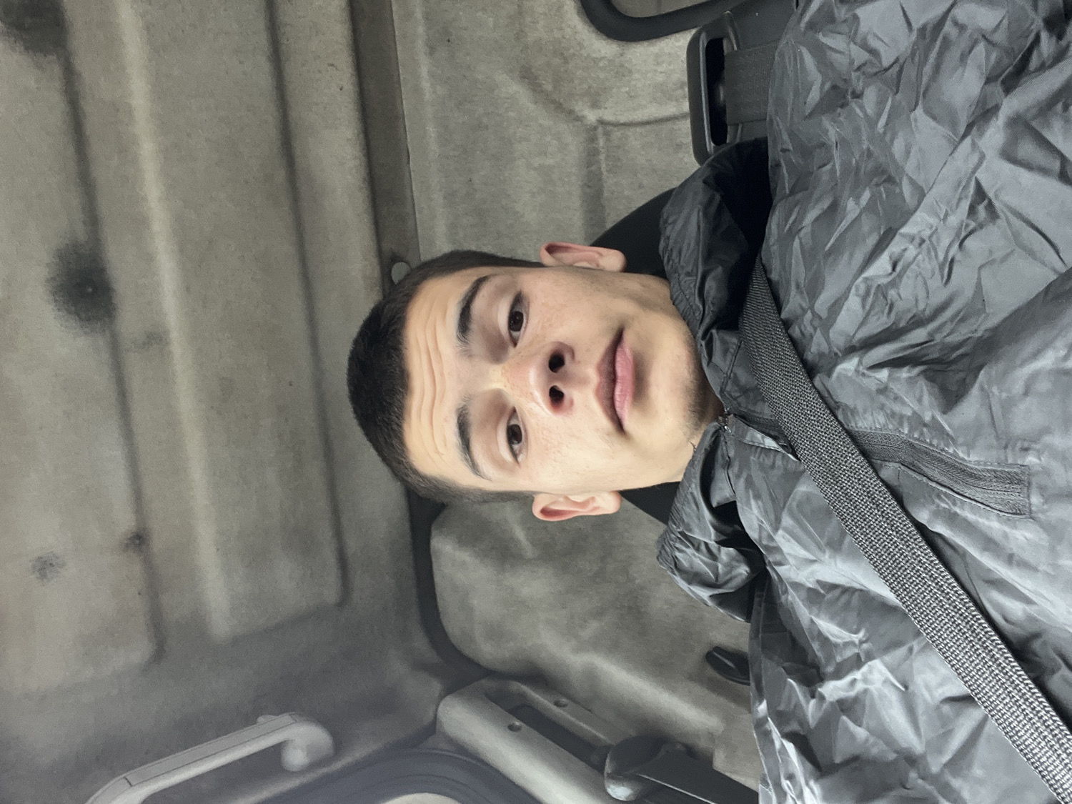 Young man photographed in neutral portrait in Karlovo, Bulgaria