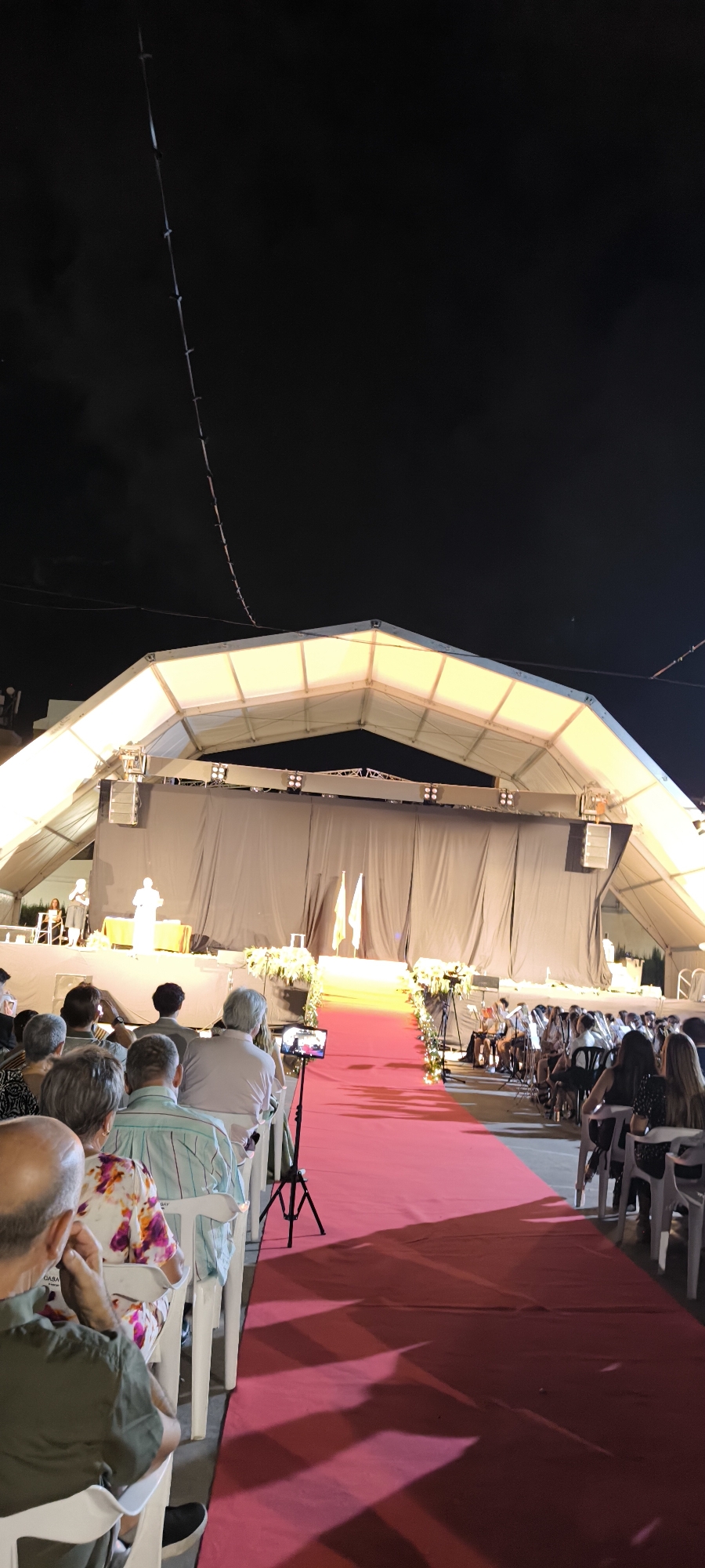 Evening stage event with signing ceremony in Torreblanca, Spain