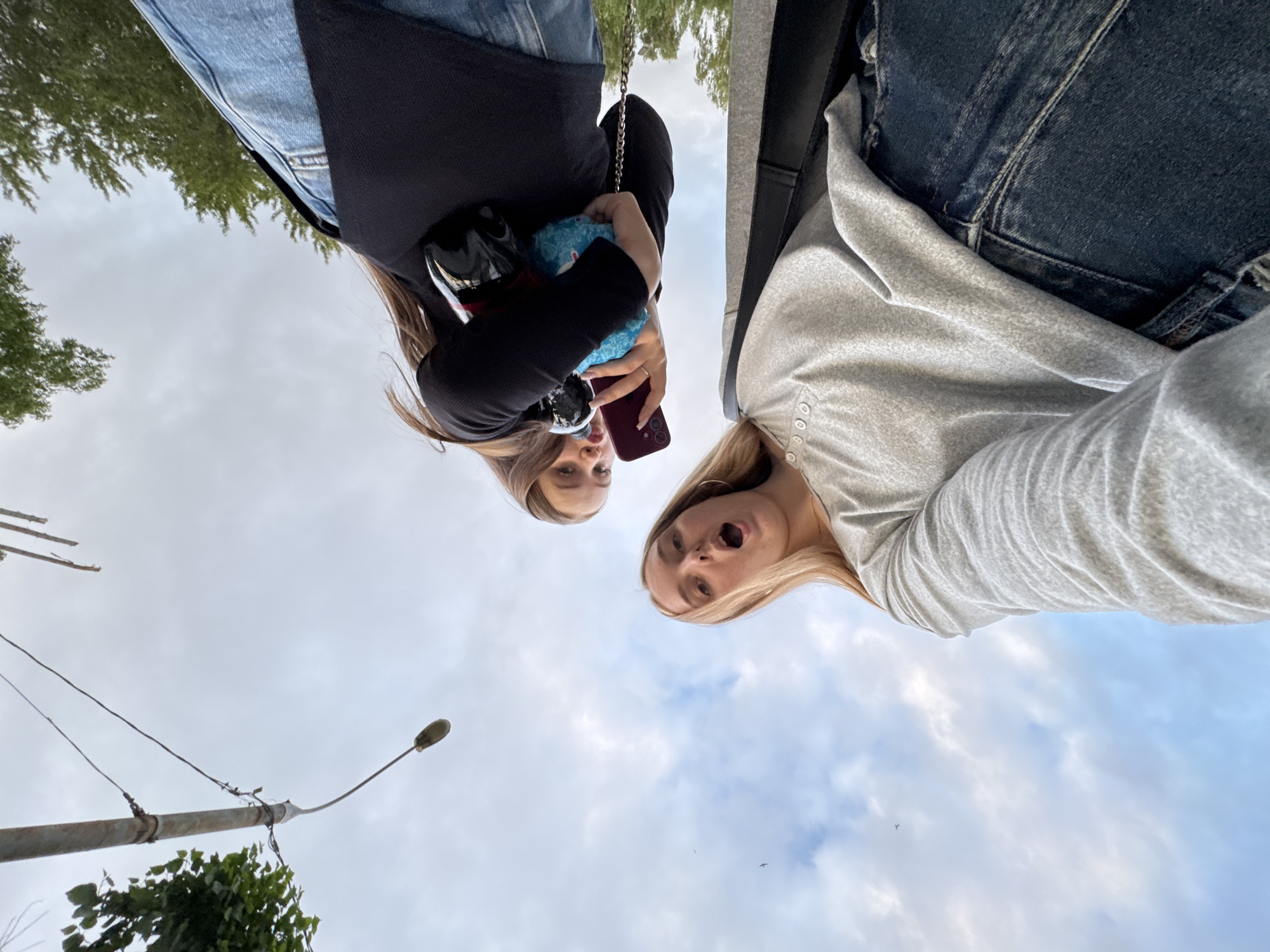 Two women spend afternoon exploring streets and stops in Perm