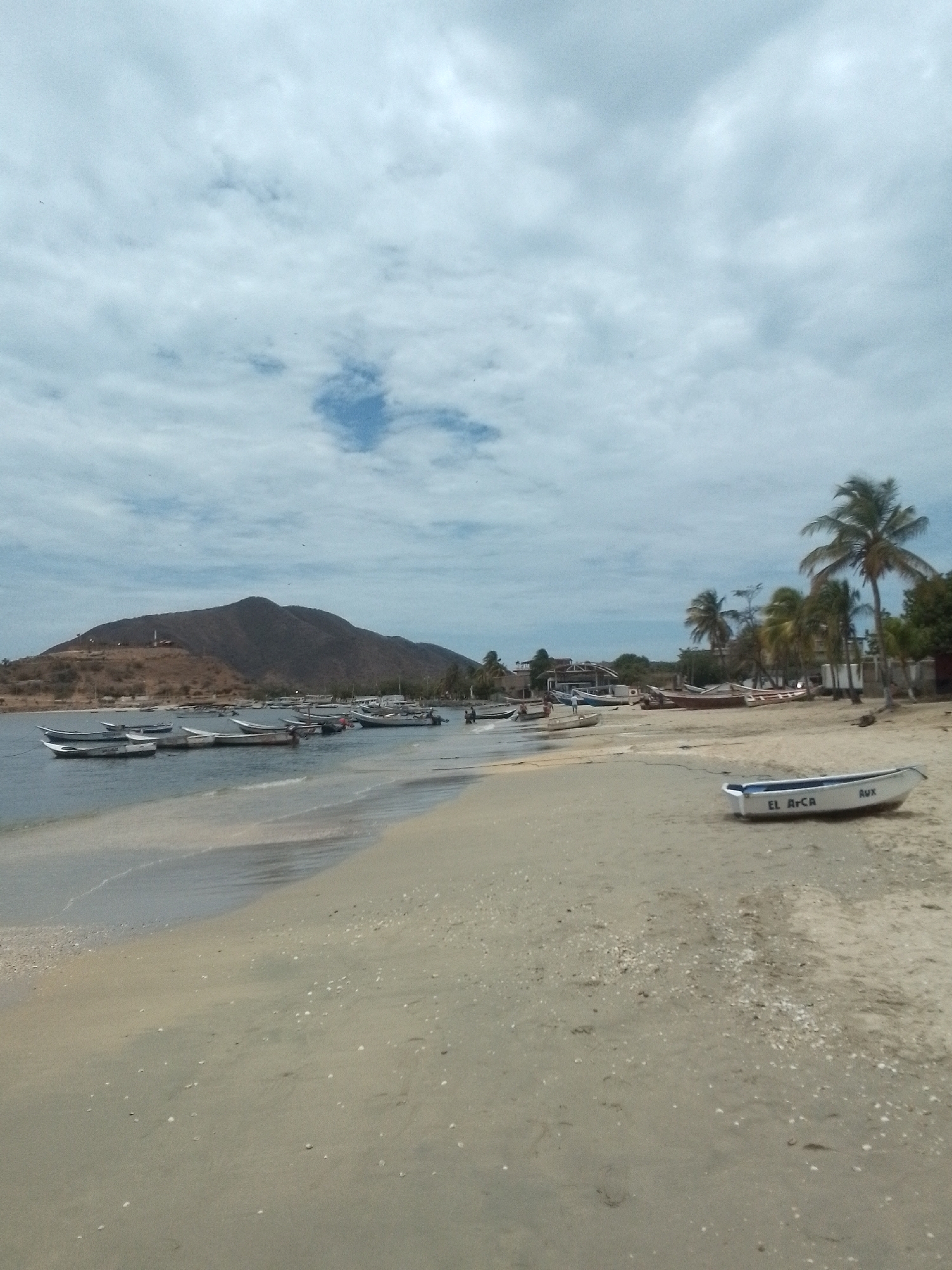 Quiet afternoon documented at Juan Griego fishing harbor, Venezuela