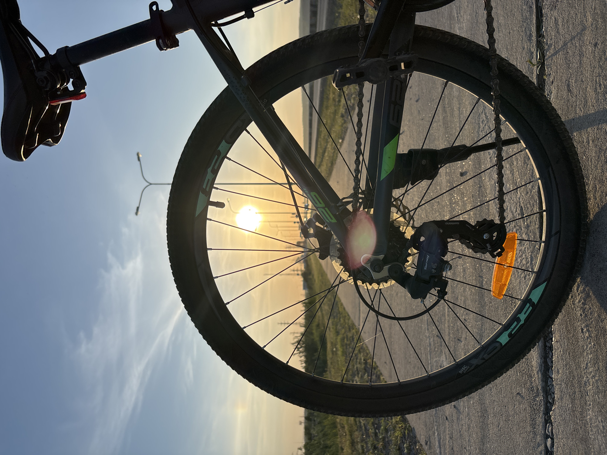 Afternoon scenes captured across Chaikovsky, Russia including sunset bicycle shots