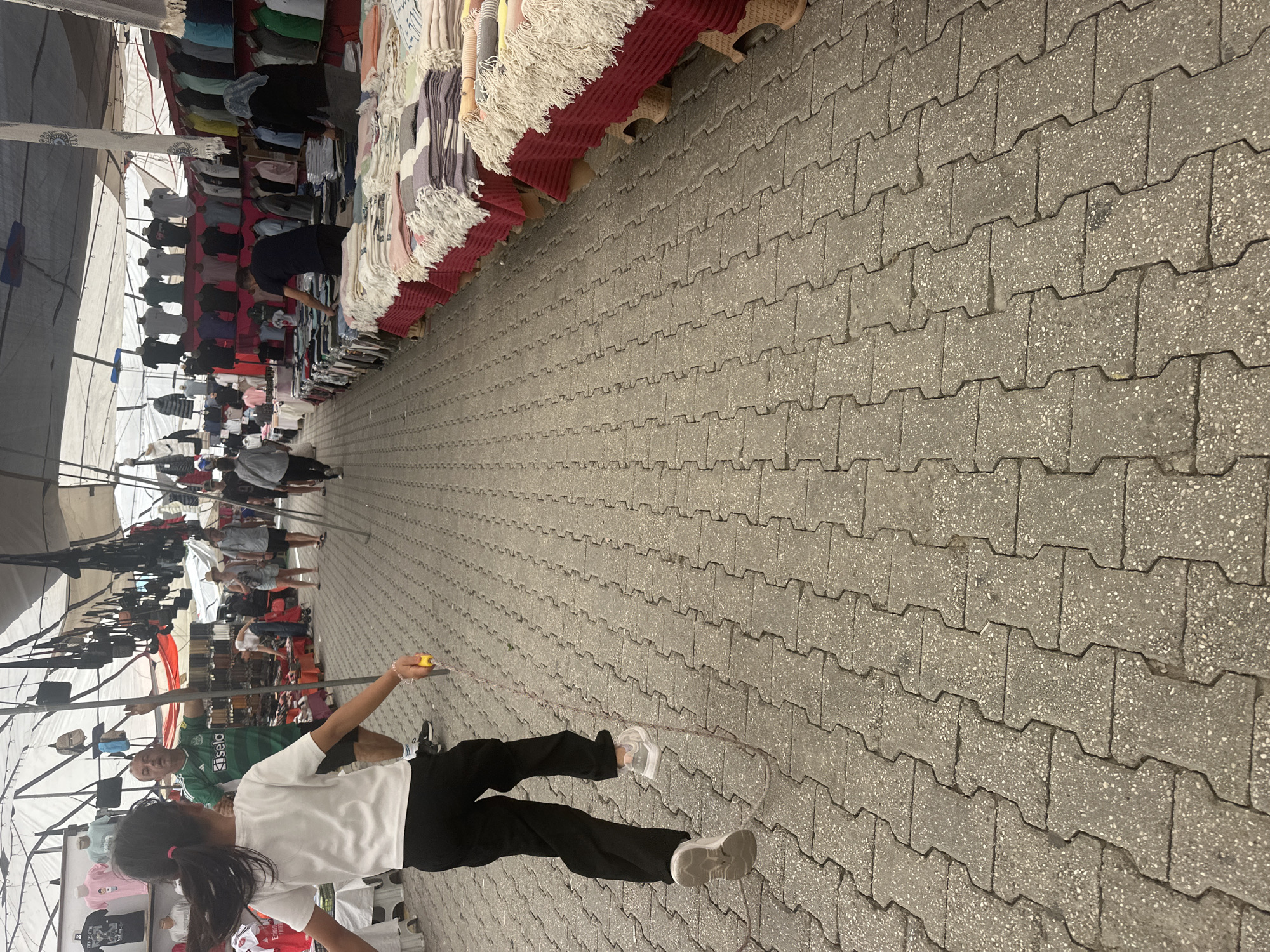 Bustling outdoor market documented in Fethiye, Turkey Tuesday morning