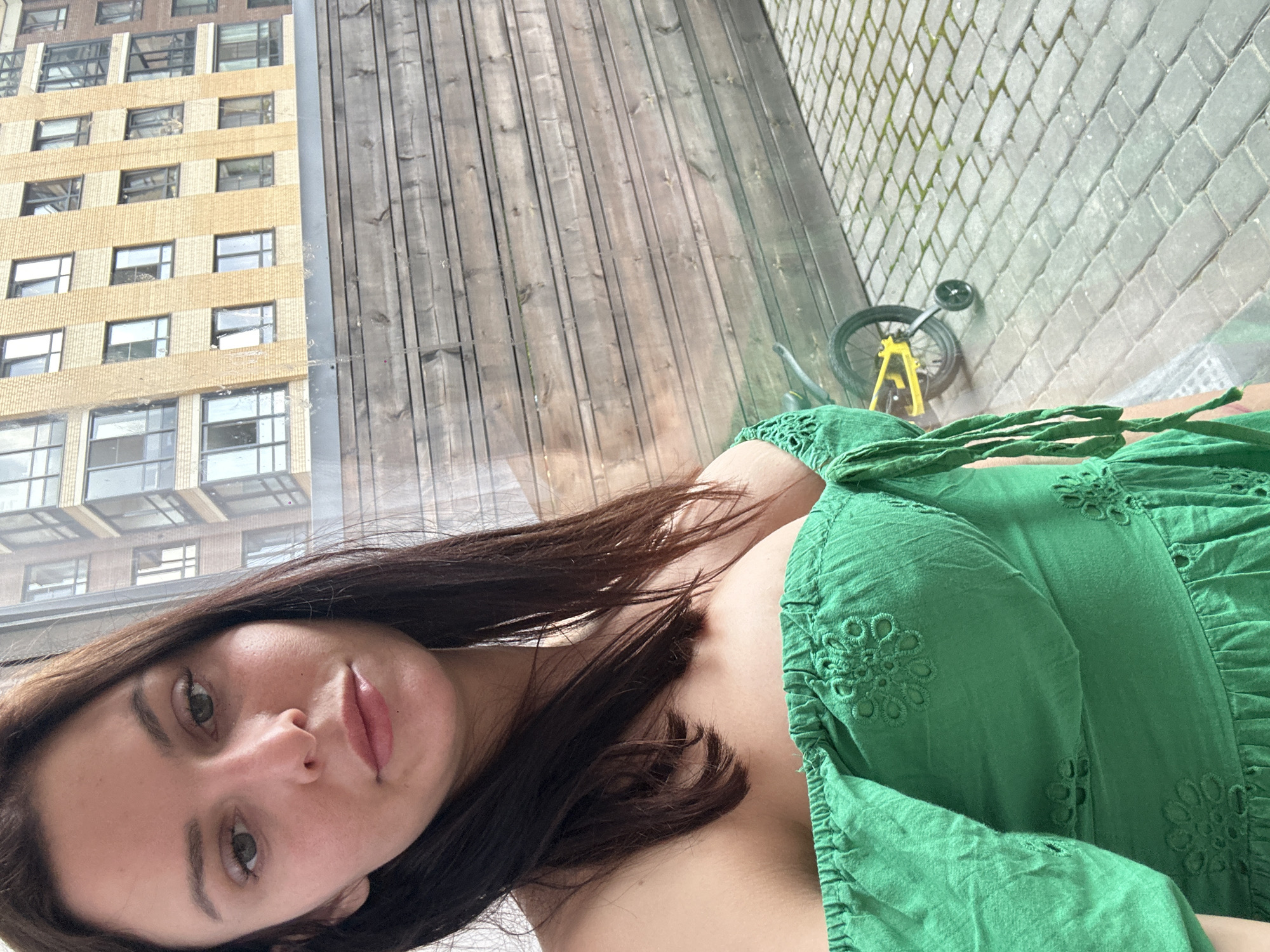 Morning selfie series across a couple of nearby spots