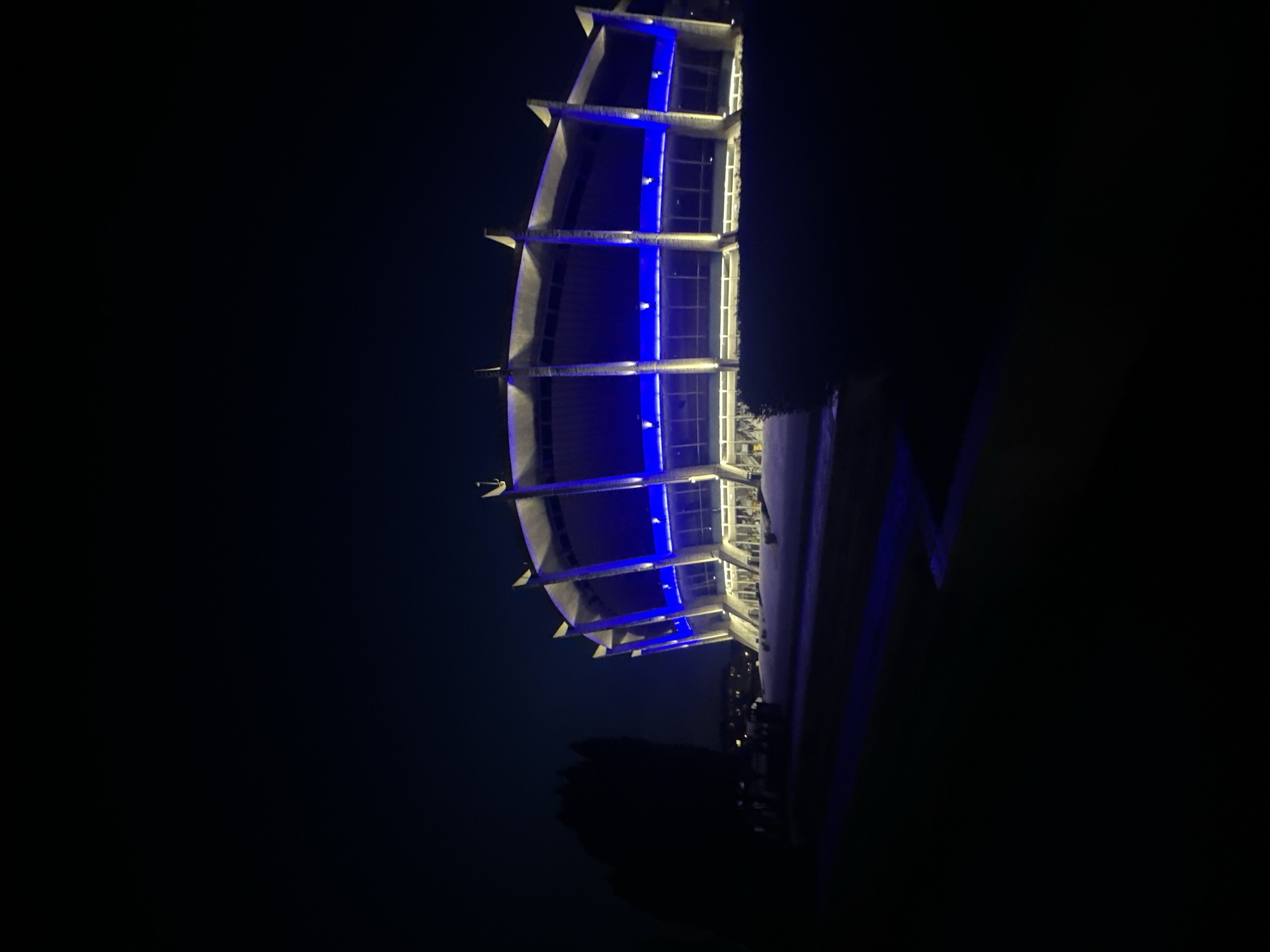 Evening witness captures illuminated Varna landmarks in brief nighttime documentation