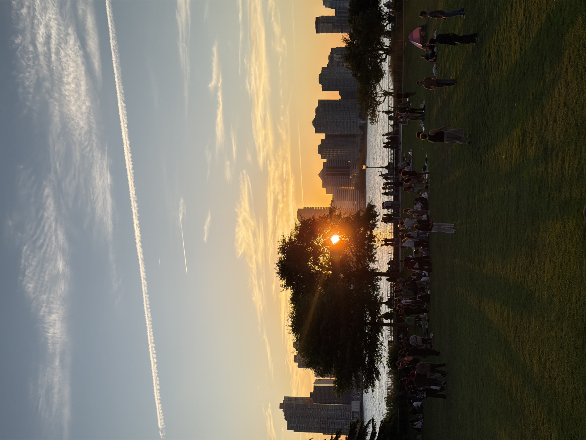 Sunset over the East River from Long Island City