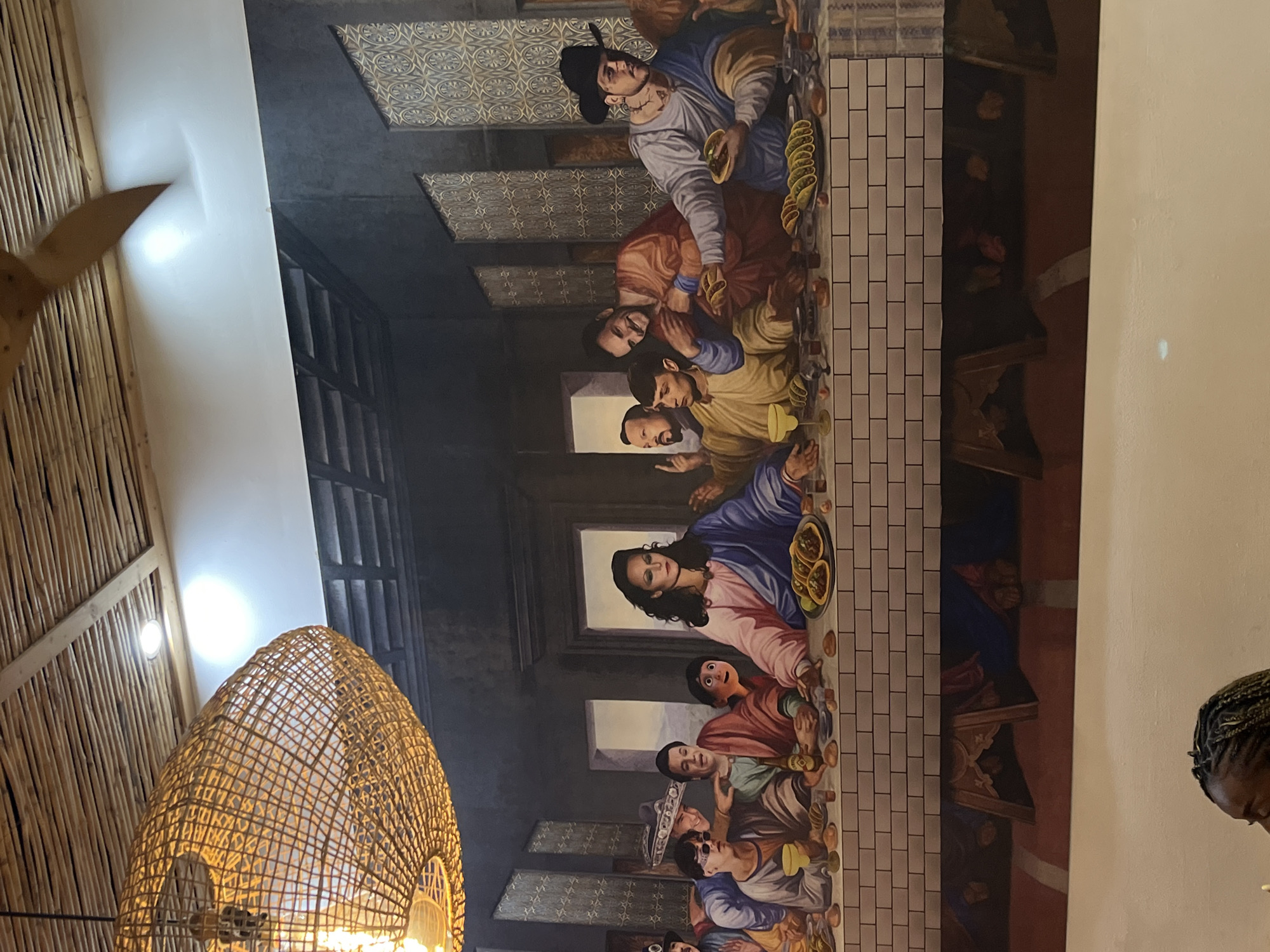 Last Supper parody mural spotted at Valencia restaurant
