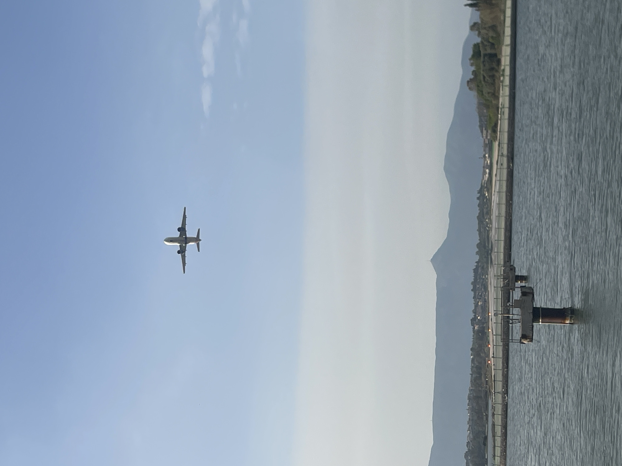 Aircraft observed ascending over Ionian Sea near Corfu